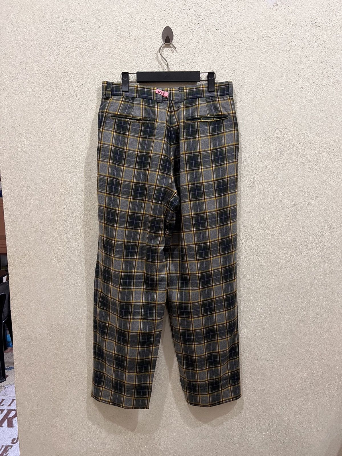 Fila Vintage Fila Golf Plaid Tartan Wool Baggy Pant Size US 31 - 5 Thumbnail