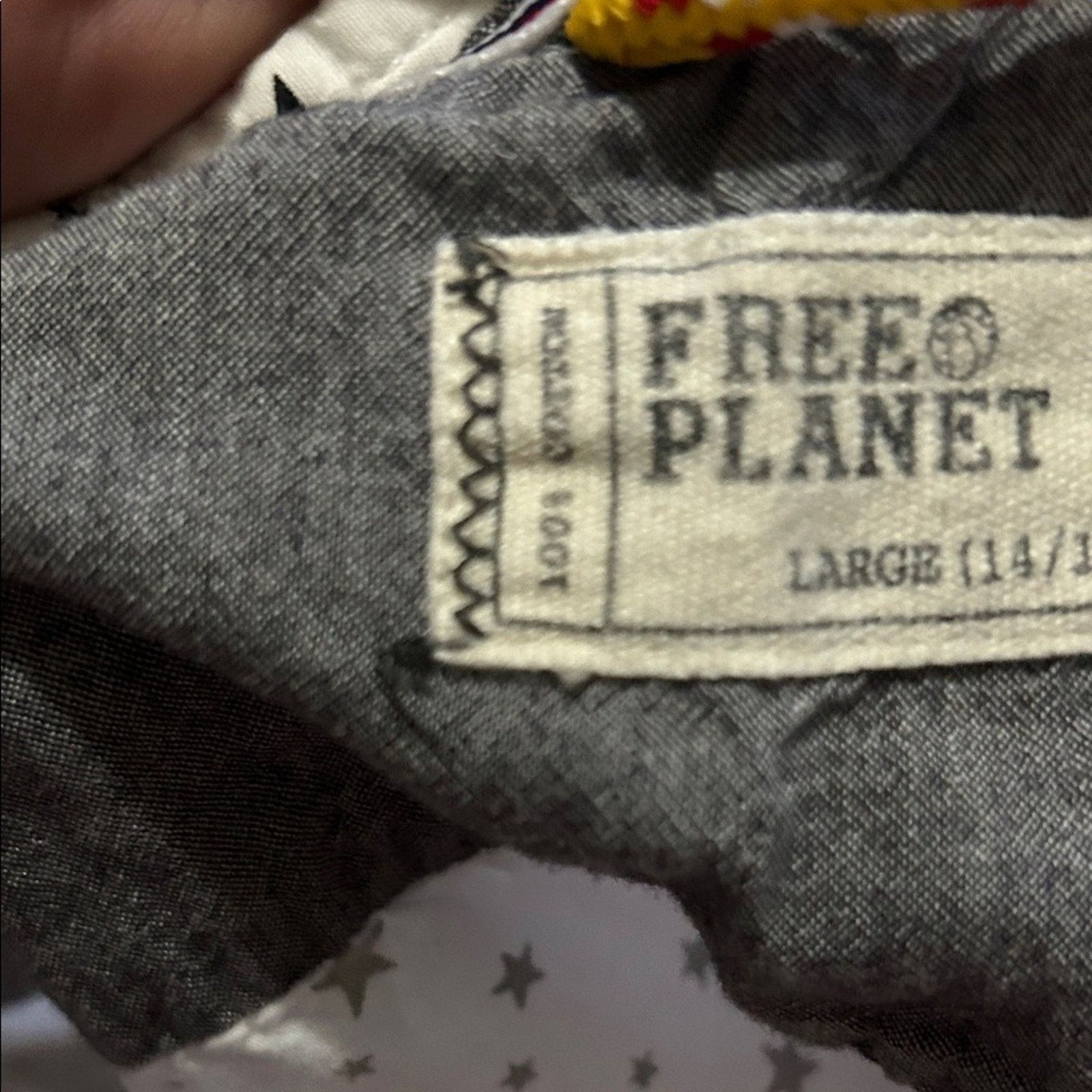 Free Planet Free Planet White Star Patterned Casual Shirt Size US L / EU 52-54 / 3 - 4 Thumbnail