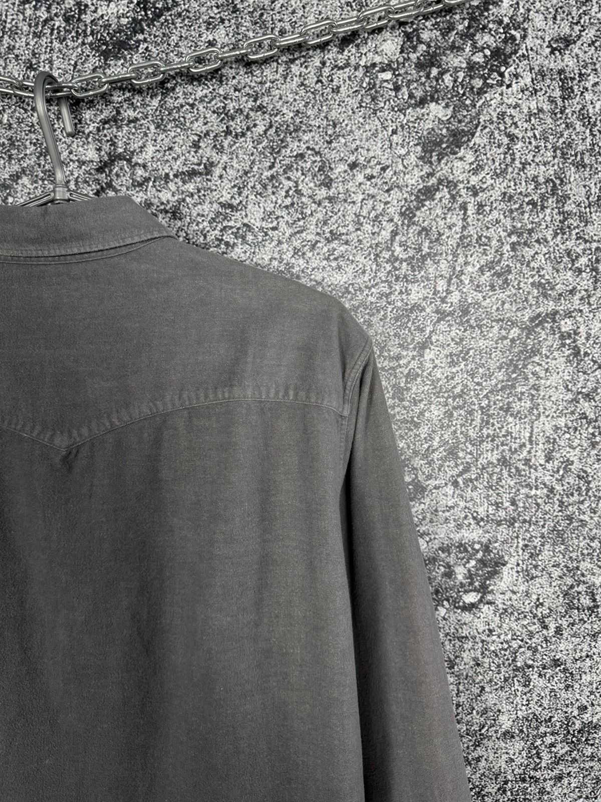 Allsaints Allsaints Helm Long Sleeve Shirt Button Up Cotton/Wool Sz L Size US L / EU 52-54 / 3 - 9 Thumbnail