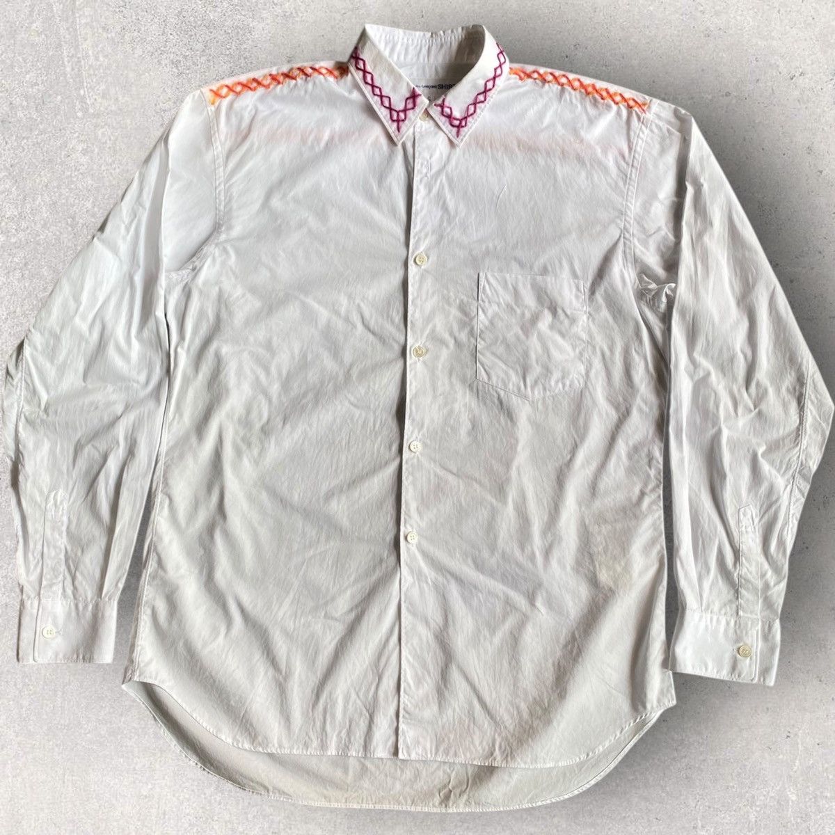 Comme des Garcons Comme Des Garcons Wool Stitches Shirt Size US S / EU 44-46 / 1 - 3 Thumbnail