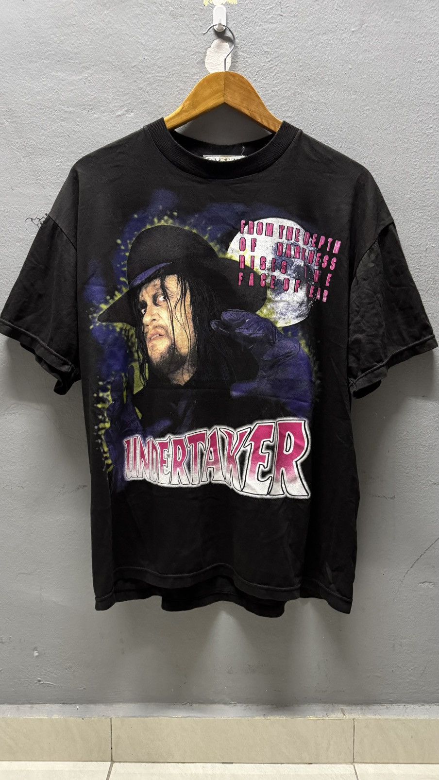 Vintage × WWF Vintage Bootleg UnderTaker Full print Size US XL / EU 56 / 4 - 1 Thumbnail