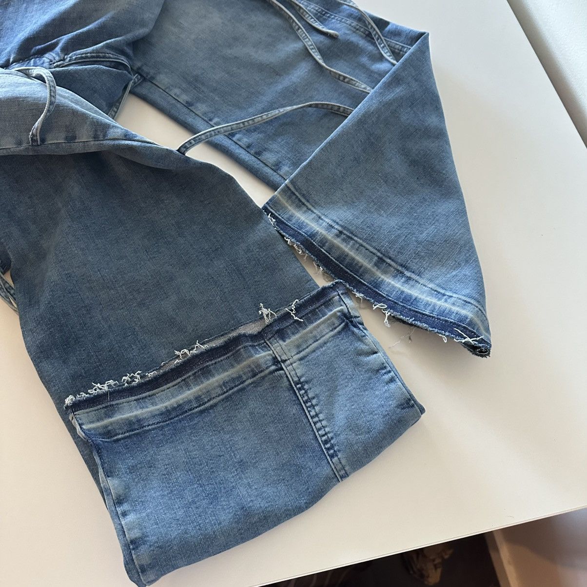 Ottolinger Ottolinger Strappy Signature Wrap Jeans Blue M Streetwear Size 34" / US 12 / IT 48 - 5 Thumbnail