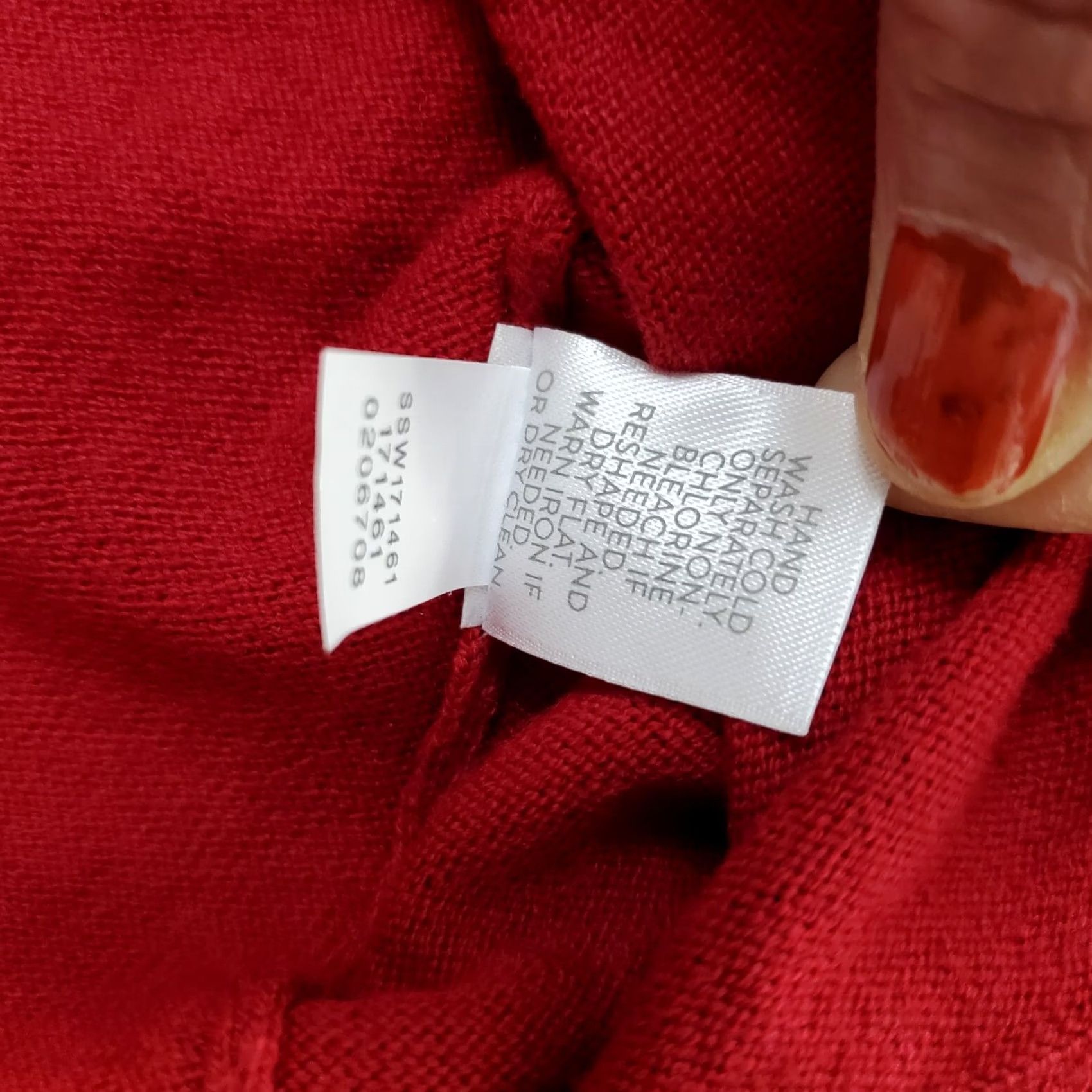 J. Jill J. Jill Sweater Womens Size M Red Solid Tight Knit Pullover Raglan Hem & Cuff Knitwear Size M / US 6-8 / IT 42-44 - 7 Thumbnail