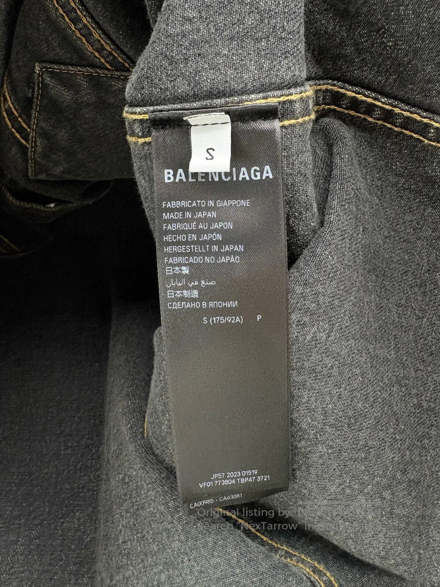 Balenciaga Balenciaga Sanskrit Graffiti Denim Jacket. Size US S / EU 44-46 / 1 - 5 Thumbnail