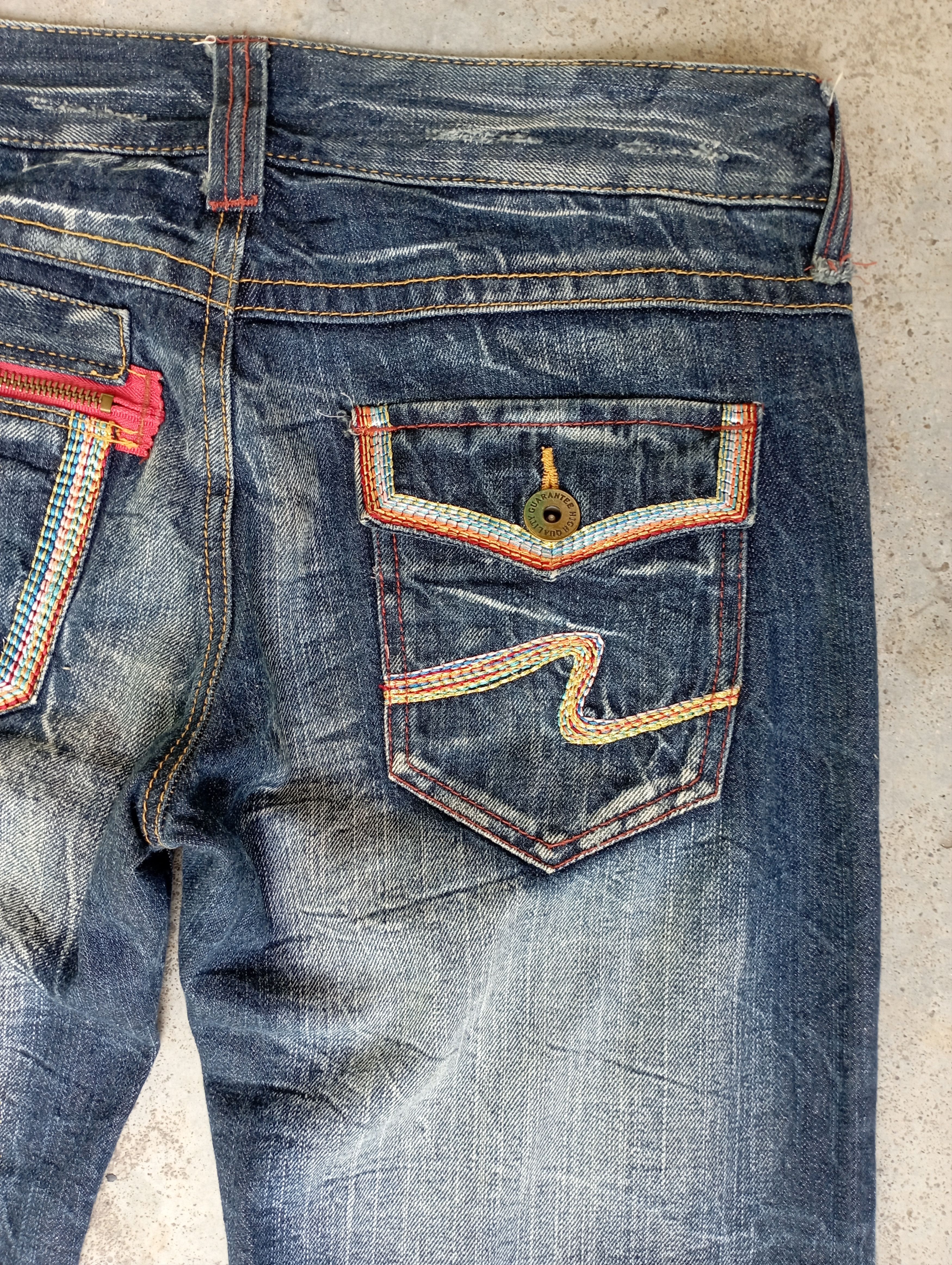 Tornado Mart Super Flare Jeans Japan lightning Wash Baggy Flare Jeans Size US 30 / EU 46 - 11 Thumbnail