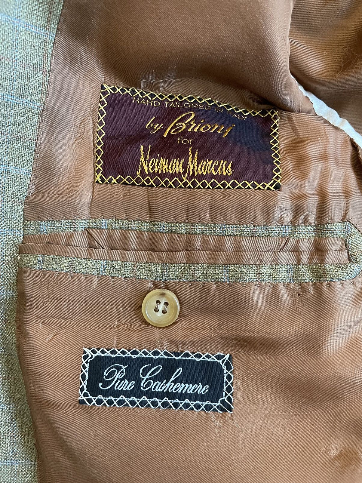 Brioni Subtle Check Cashmere Jacket Size 40R - 6 Thumbnail