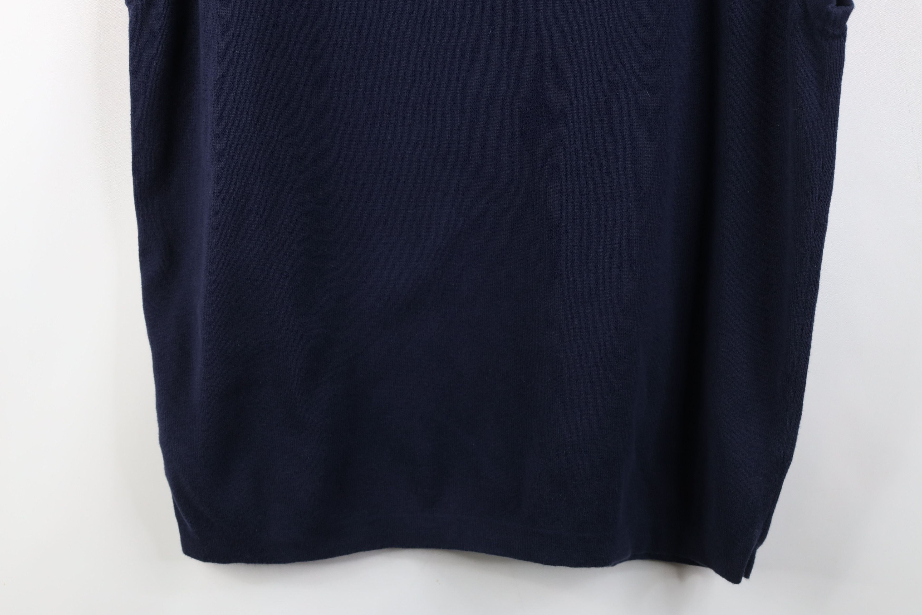 Nautica Vintage 90s Nautica Cotton Ribbed Knit Sweater Vest Blue Size US XL / EU 56 / 4 - 14 Thumbnail