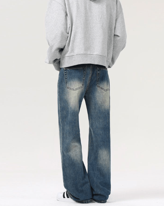 Japanese Brand × Jean American retro baggy distressed straight loose flared jeans Size US 32 / EU 48 - 5 Thumbnail