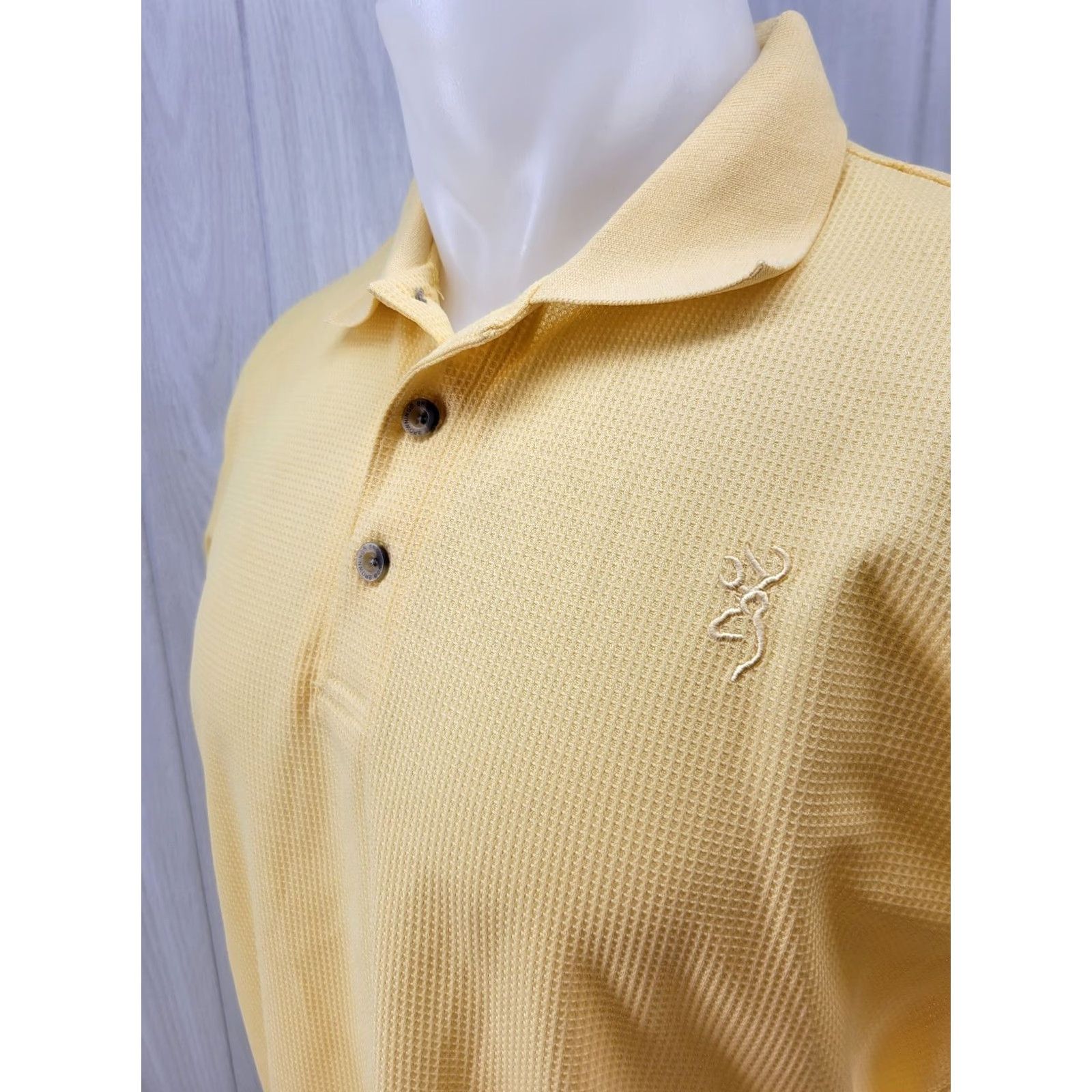 Vintage Browning Polo Shirt Mens Size S Short Sleeve Yellow Logo Classic Hunting Outdoor Golf Shirt Size US S / EU 44-46 / 1 - 3 Thumbnail