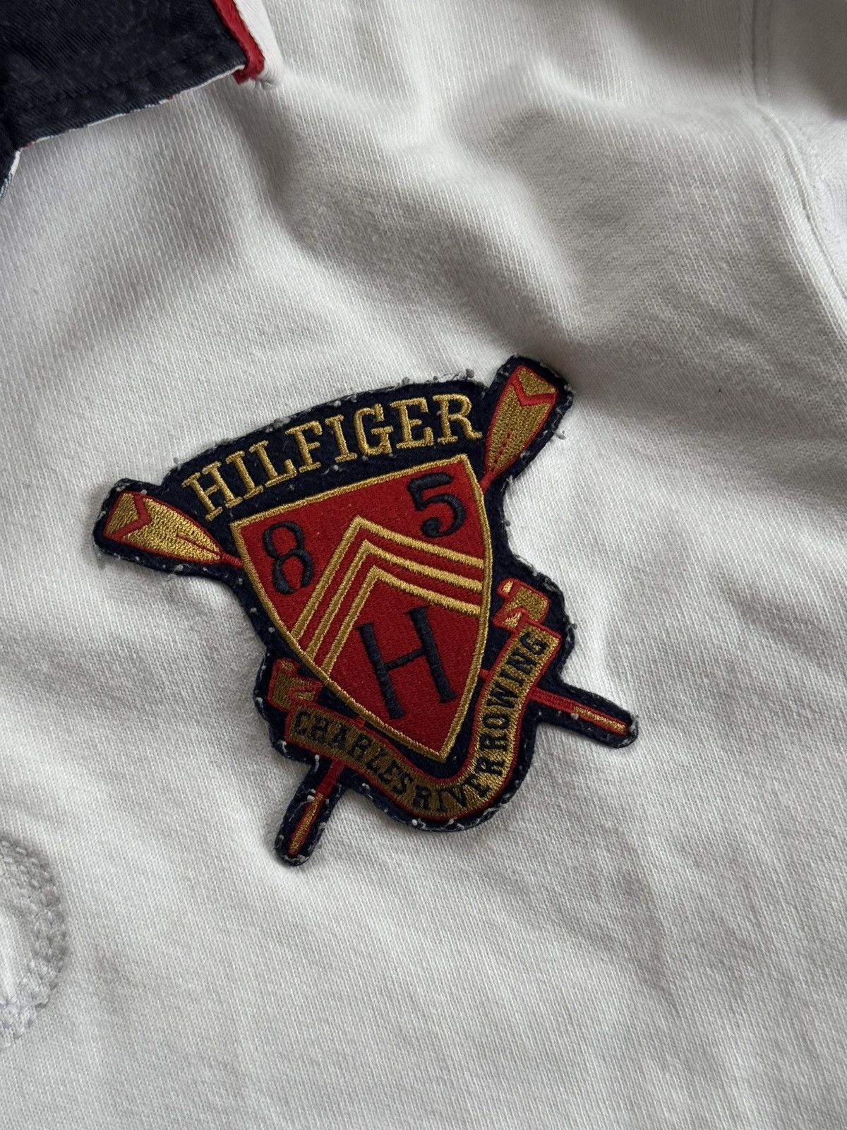 Tommy Hilfiger × Vintage Tommy Hilfiger L vintage rugby long sleeve polo sweatshirt Size US L / EU 52-54 / 3 - 9 Thumbnail