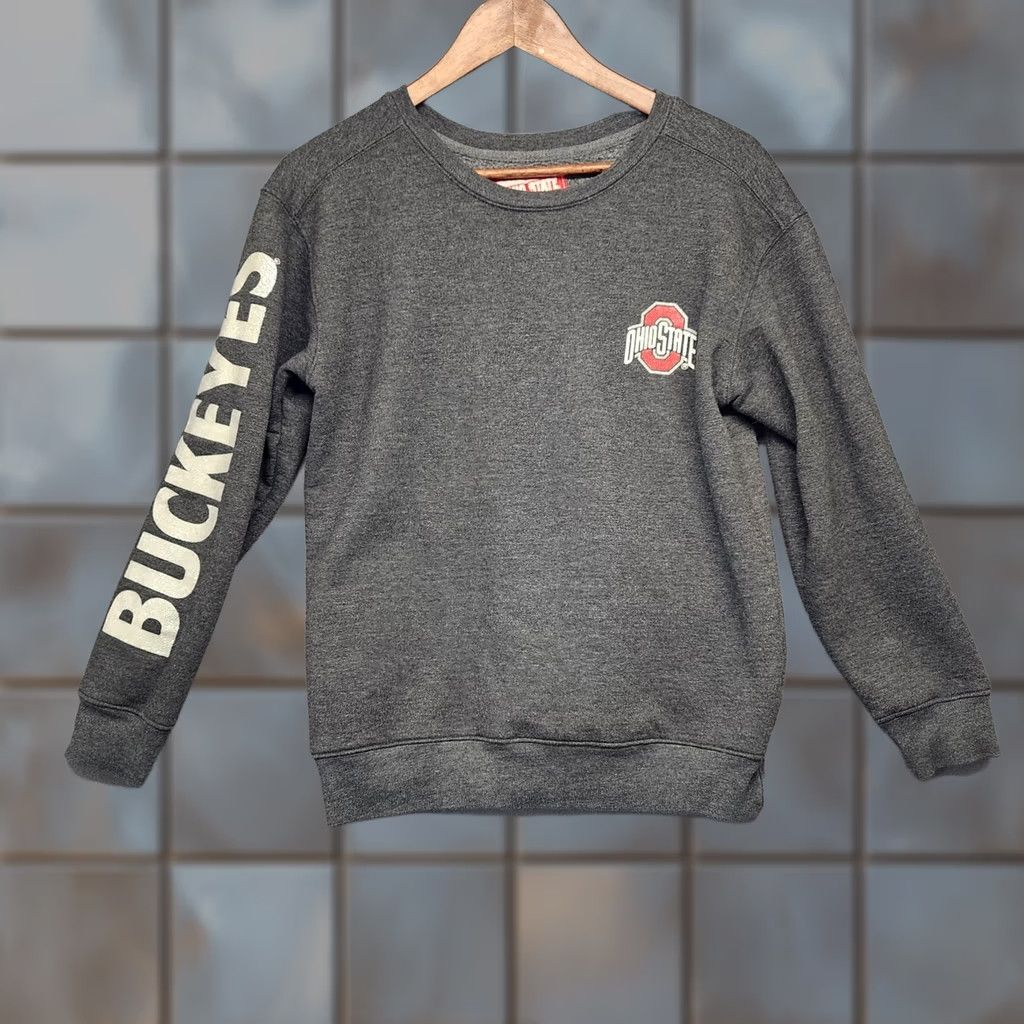 Vintage Ohio State Buckeyes Sweatshirt Small Gray Crewneck Pullover NCAA Long Sleeve Womens Size S / US 4 / IT 40 - 1 Thumbnail