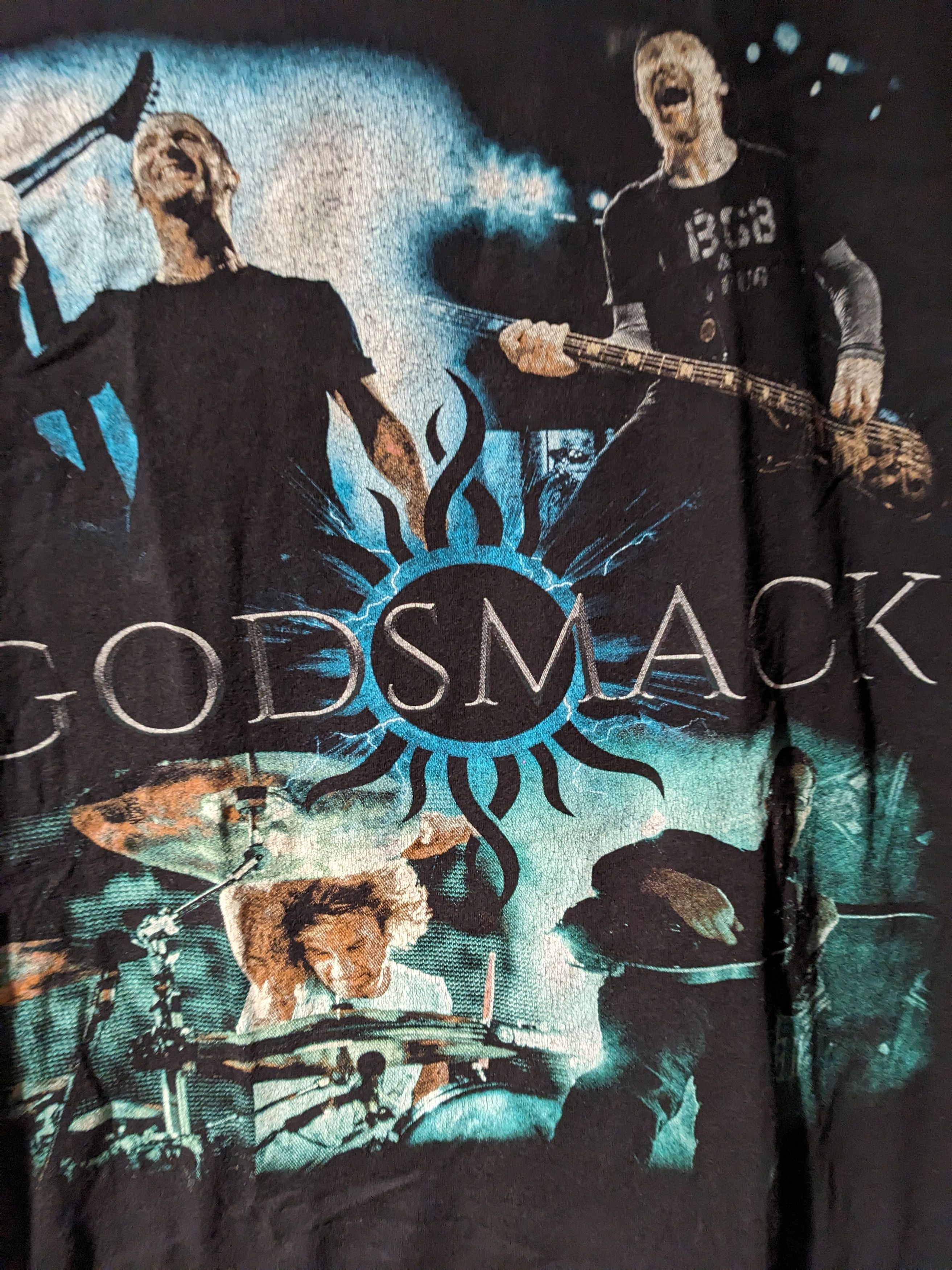Band Tees Godsmack 2019 Tour Music Band Black Medium T-Shirt Size US M / EU 48-50 / 2 - 2 Thumbnail
