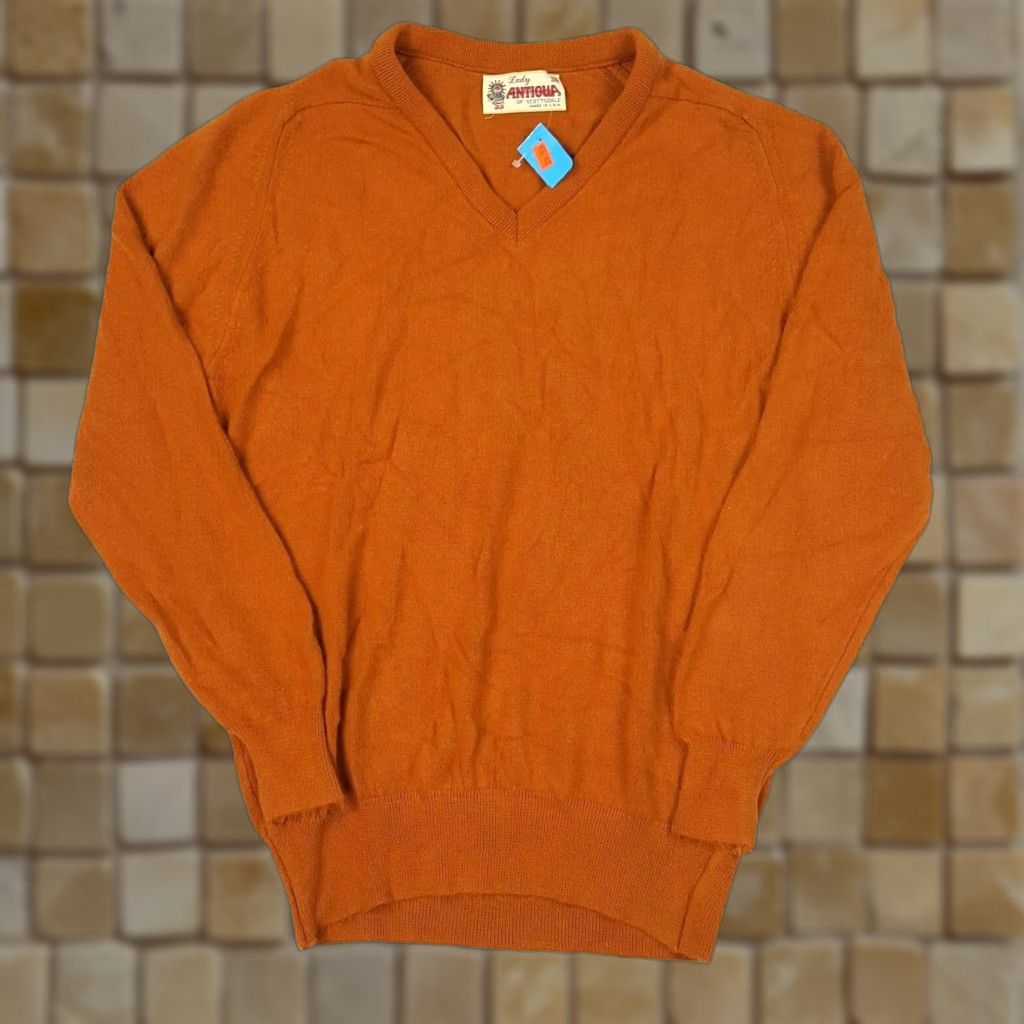 Vintage VINTAGE Antigua Burnt Orange Women's Size M Pullover Knit Sweater 80s 90s Casual Winter Ski Orange Womens Reg Knit Size M / US 6-8 / IT 42-44 - 1 Thumbnail
