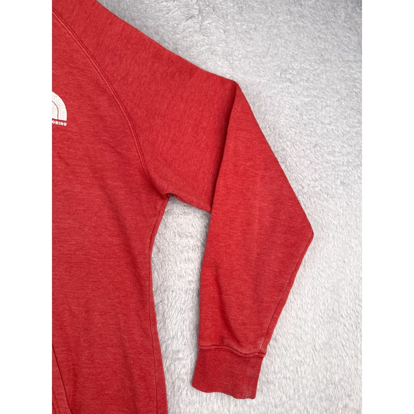 The North Face The North Face Hoodie Womens XL Red Heather Pullover Cotton Blend Logo Pocket Size XL / US 12-14 / IT 48-50 - 2 Thumbnail