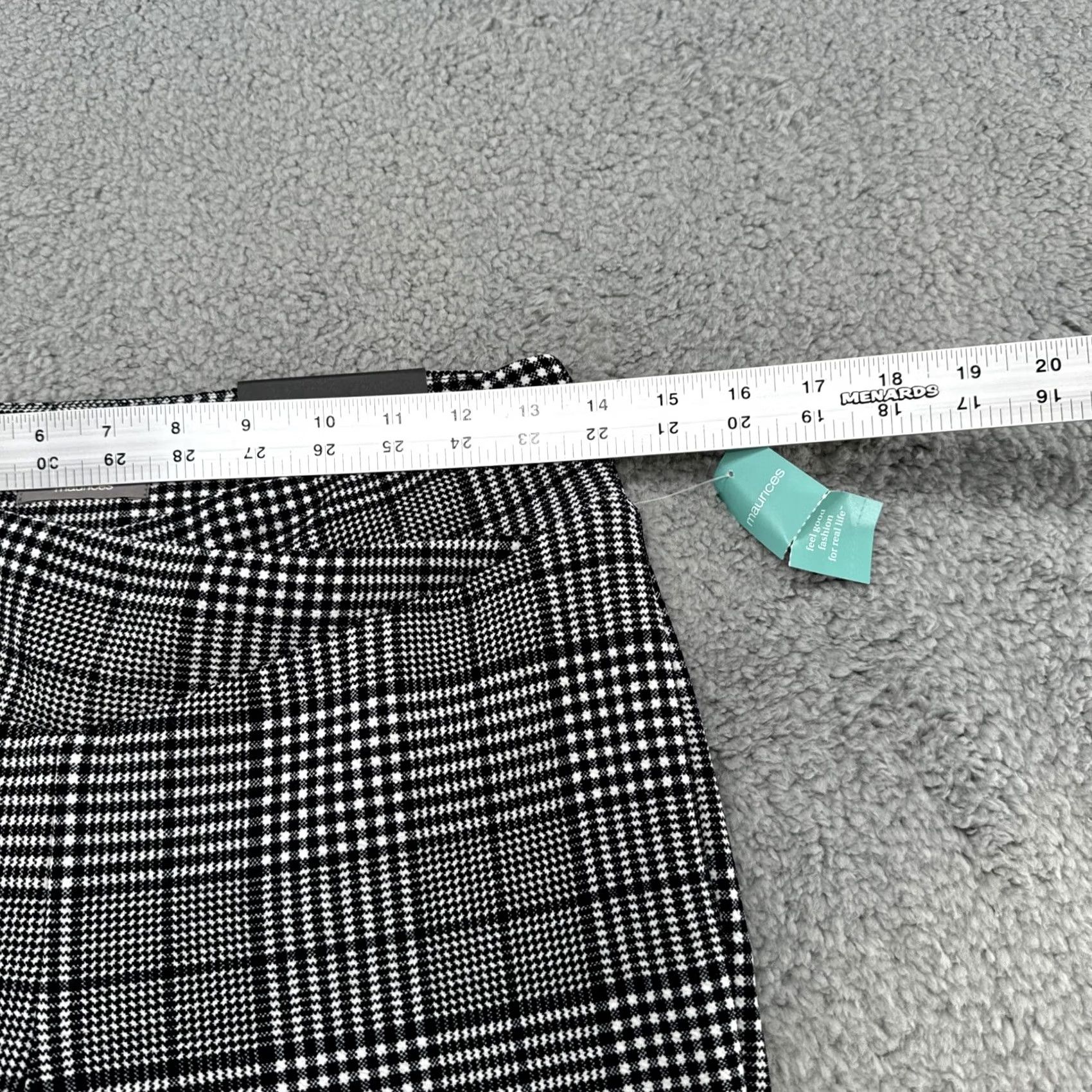 Vintage Maurices Versa Crossover High Rise Taper Pants Small Black/White Plaid Womens Shirt? Size 28" / US 6 / IT 42 - 4 Thumbnail