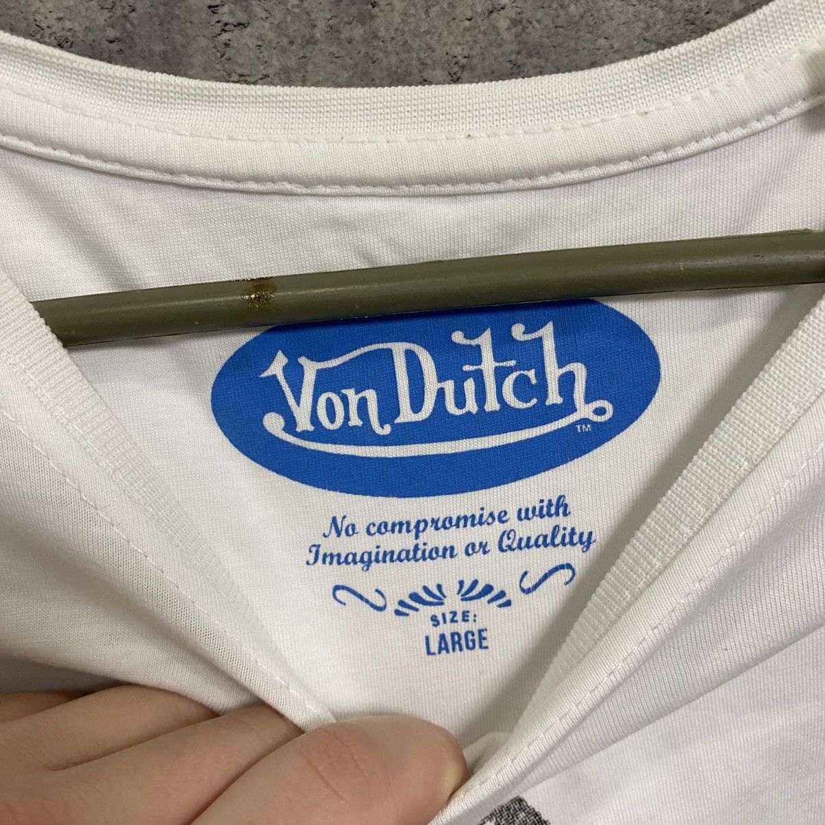 Von Dutch Vintage Von Dutch T-shirt Big Logo White Size L Size US L / EU 52-54 / 3 - 9 Thumbnail