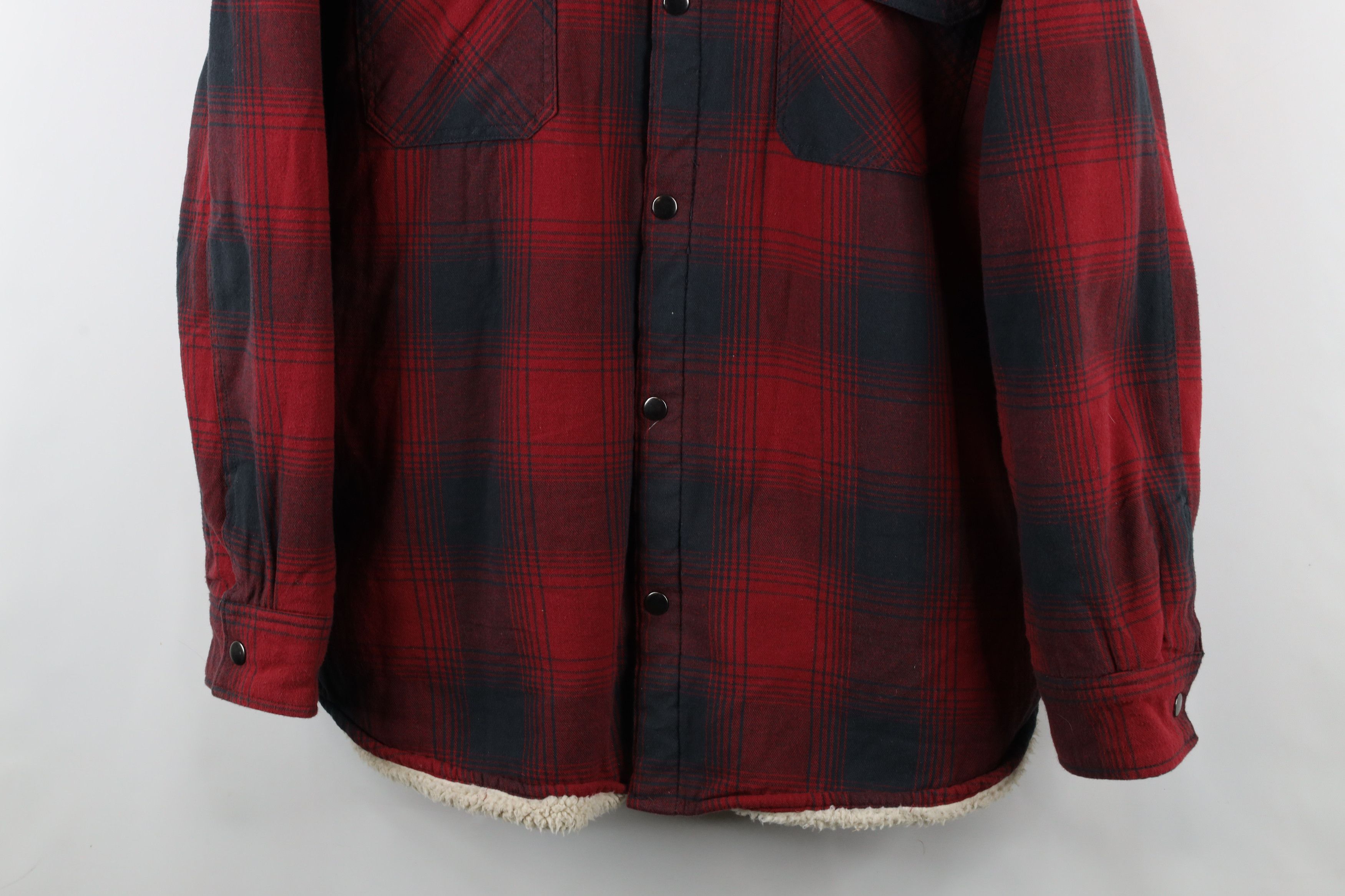 Vintage Vintage 90s Big Mac Pile Fleece Lined Flannel Shirt Jacket Size US XXL / EU 58 / 5 - 3 Thumbnail