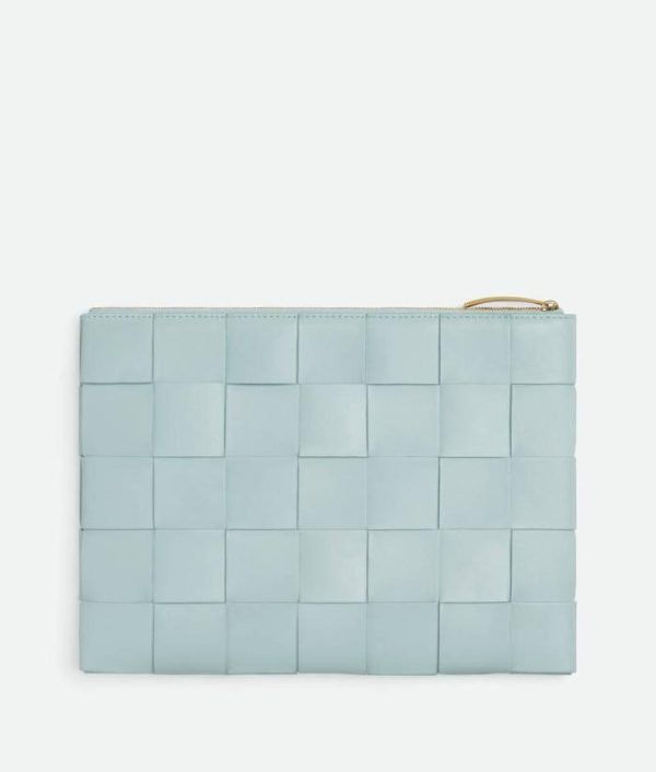 Bottega Veneta o1n1vont1124 Size: OS / Medium Cassette Flat Pouch Blue Size ONE SIZE - 3 Thumbnail