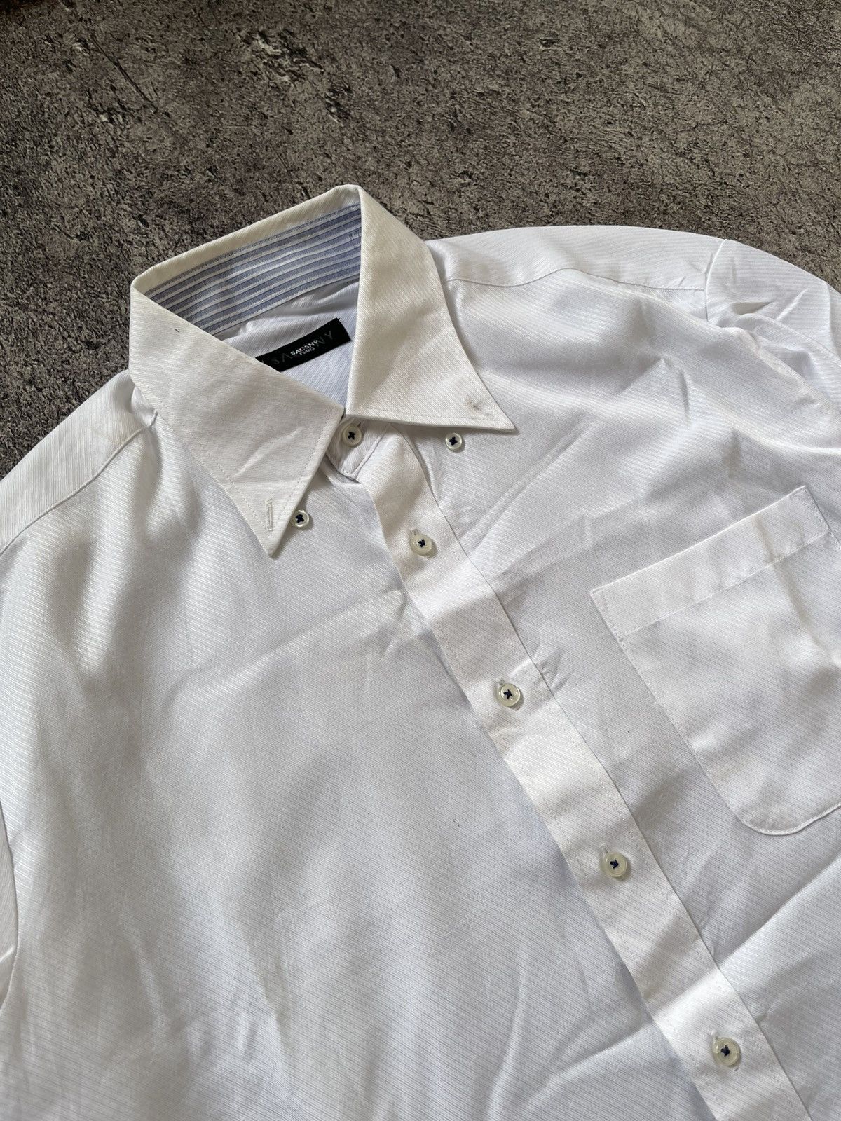 Japanese Brand Y’SACSNY WHITE BASIC SHIRT Size US L / EU 52-54 / 3 - 5 Thumbnail