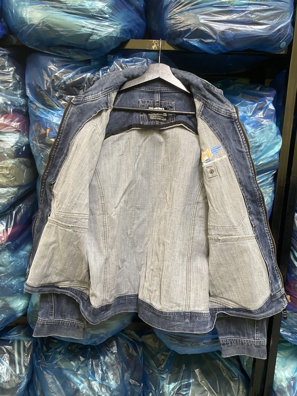 Japanese Brand Tora Japan Tactical Denim Work Jacket with Cordura Shoulder Size US L / EU 52-54 / 3 - 8 Thumbnail