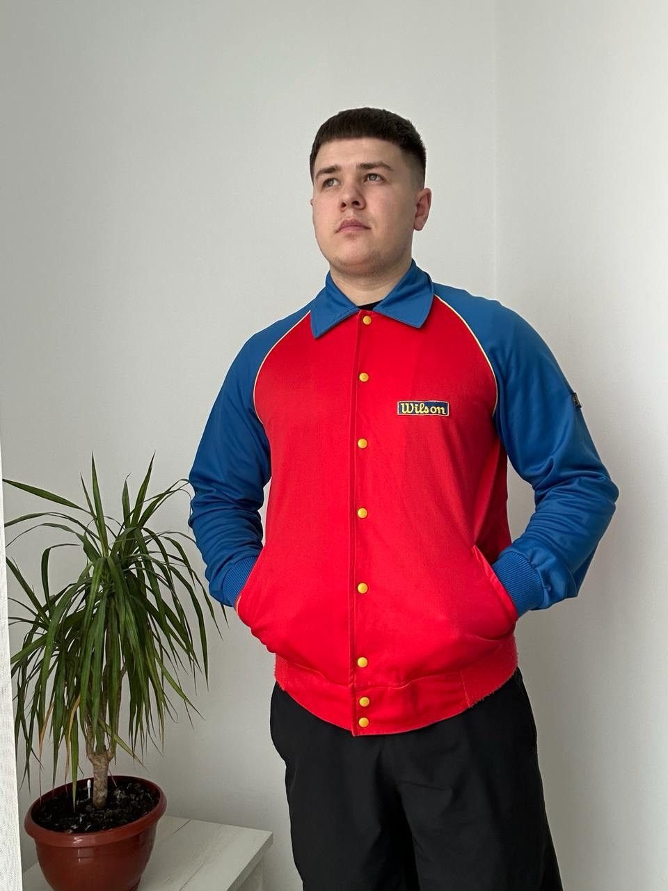 Japanese Brand × Vintage × Wilson Vintage Japanese Wilson Tennis Wear Buttons Blue Hoodie Polo Size US M / EU 48-50 / 2 - 14 Thumbnail