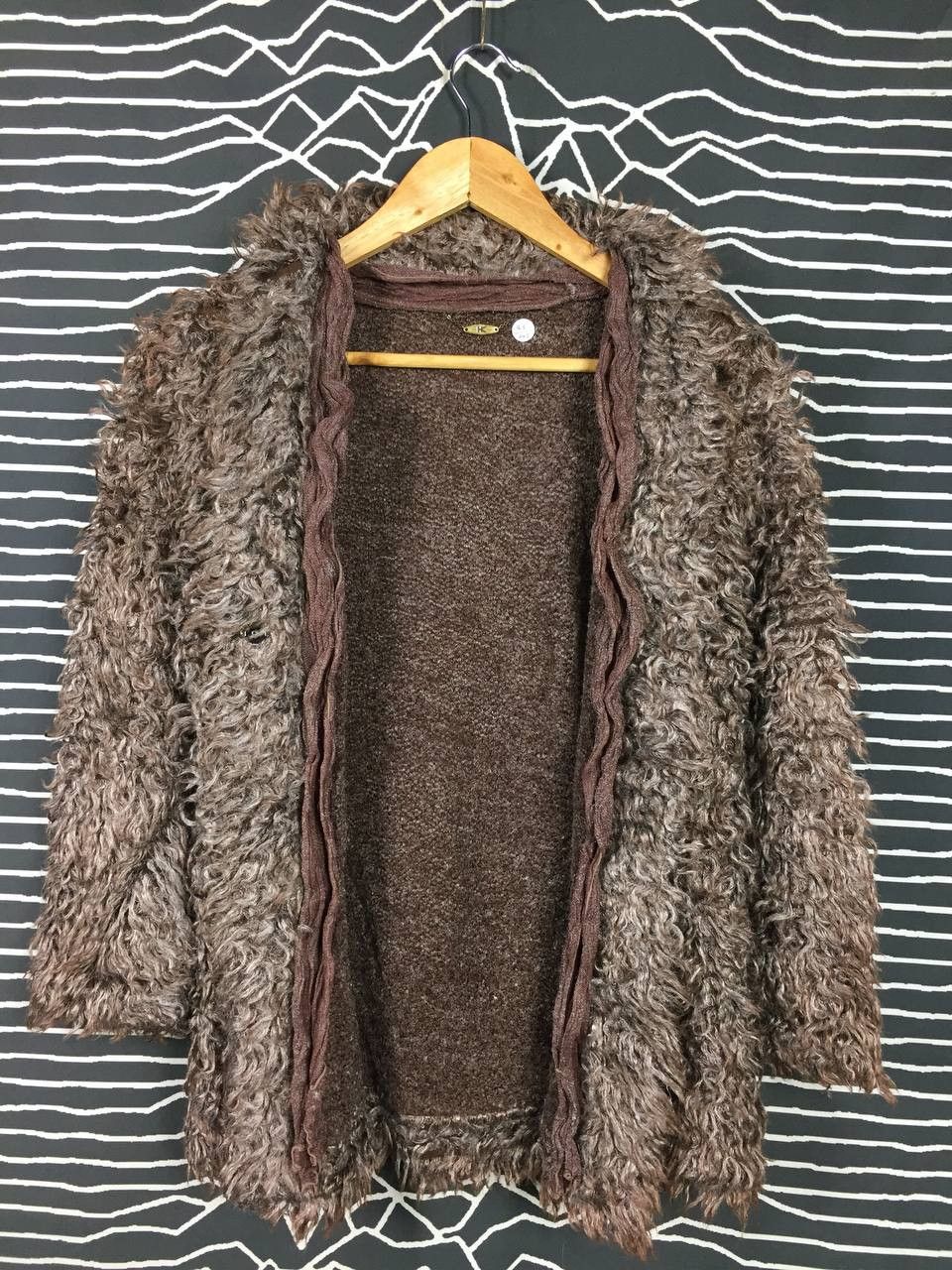 Hiroko Koshino Homme Hiroko Koshino HK Faux Fur Cardigan Jacket Size XS / US 0-2 / IT 36-38 - 4 Thumbnail
