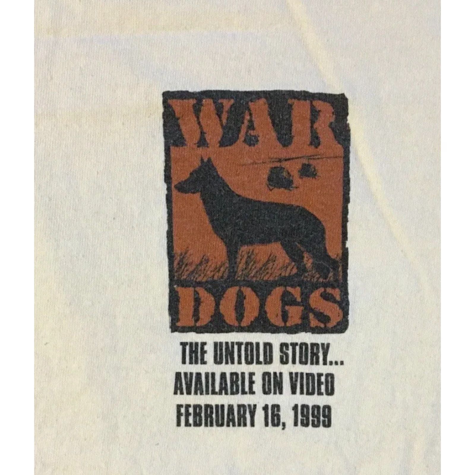 Vintage VINTAGE War Dogs Documentary Promo Shirt L Beige Tom Military 90s Grunge TV Movie USA Mens Size US L / EU 52-54 / 3 - 4 Thumbnail