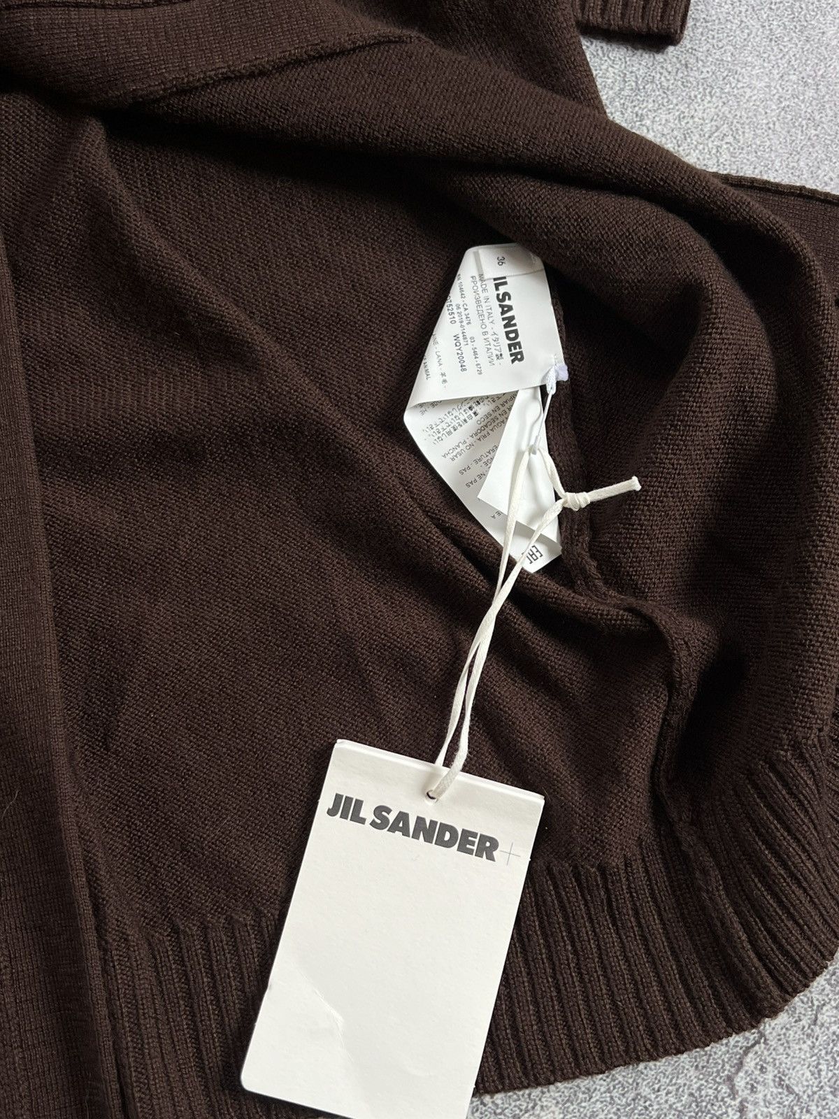 Designer × Jil Sander ❗️New Jil Sander 100% Wool Long Button Cardigan Brown Size 36 Size XS / US 0-2 / IT 36-38 - 6 Thumbnail