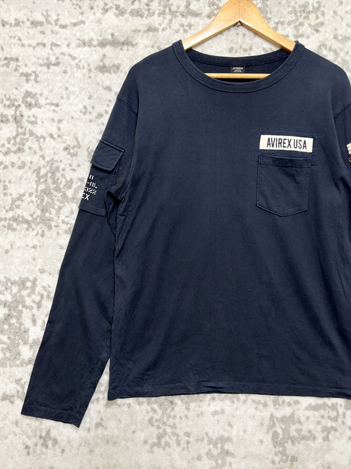 Avirex AVIREX Military Fatigue Long Sleeve Navy Utility Pocket Size US M / EU 48-50 / 2 - 3 Thumbnail