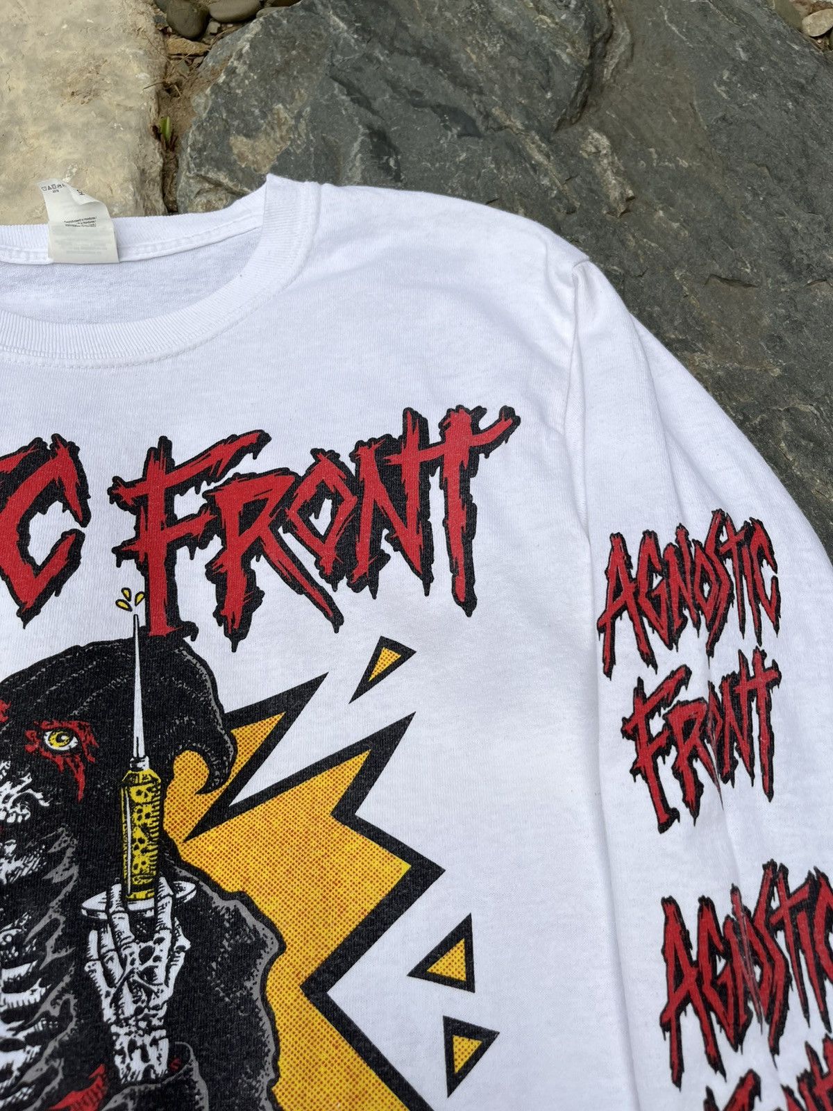 Band Tees × Vintage Vintage Agnostic Front band tee long sleeve the eliminator Size US S / EU 44-46 / 1 - 10 Thumbnail