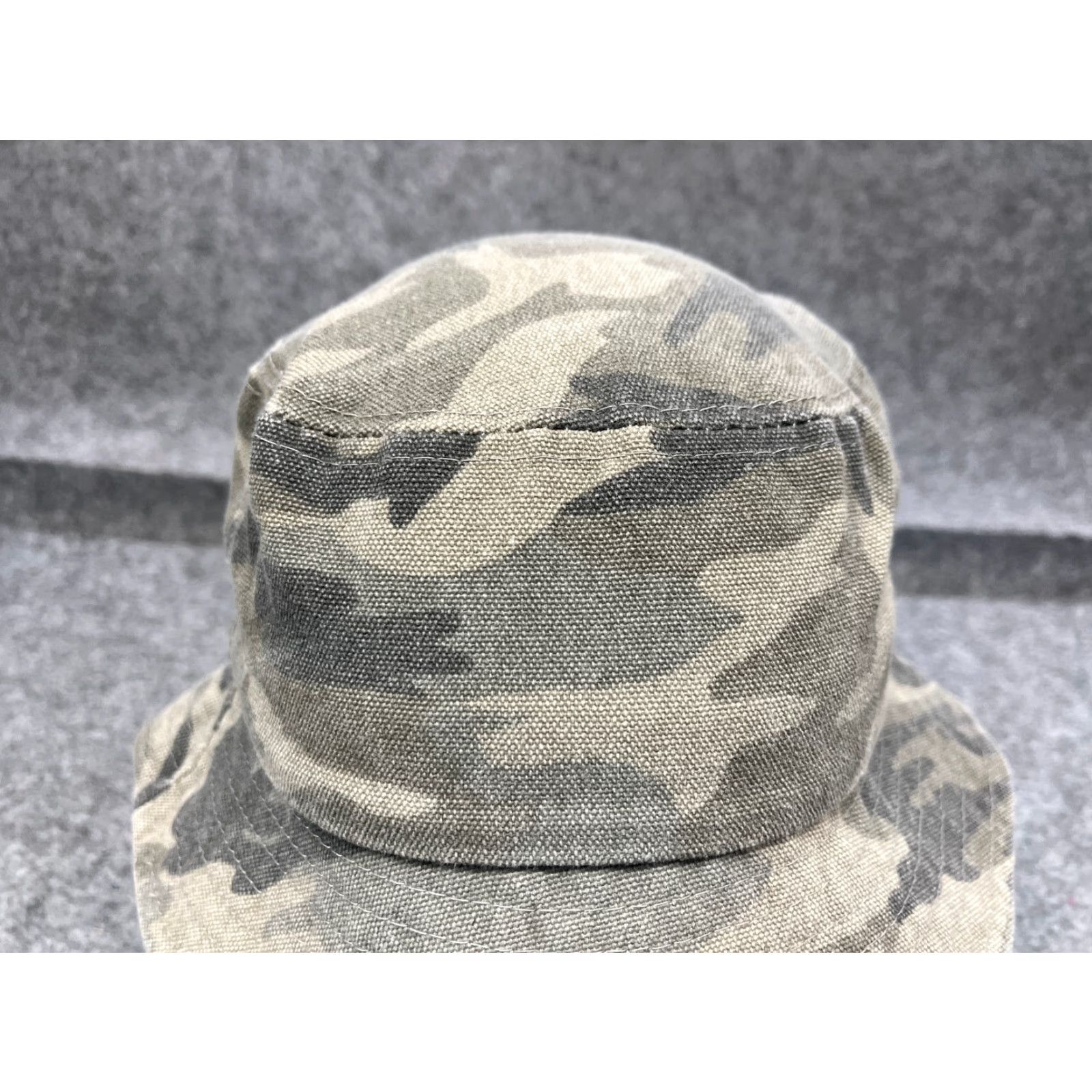 Vintage VINTAGE Camouflage Hat Bucket Adult One Size Green Cotton Hunt Camp? Size ONE SIZE - 2 Thumbnail
