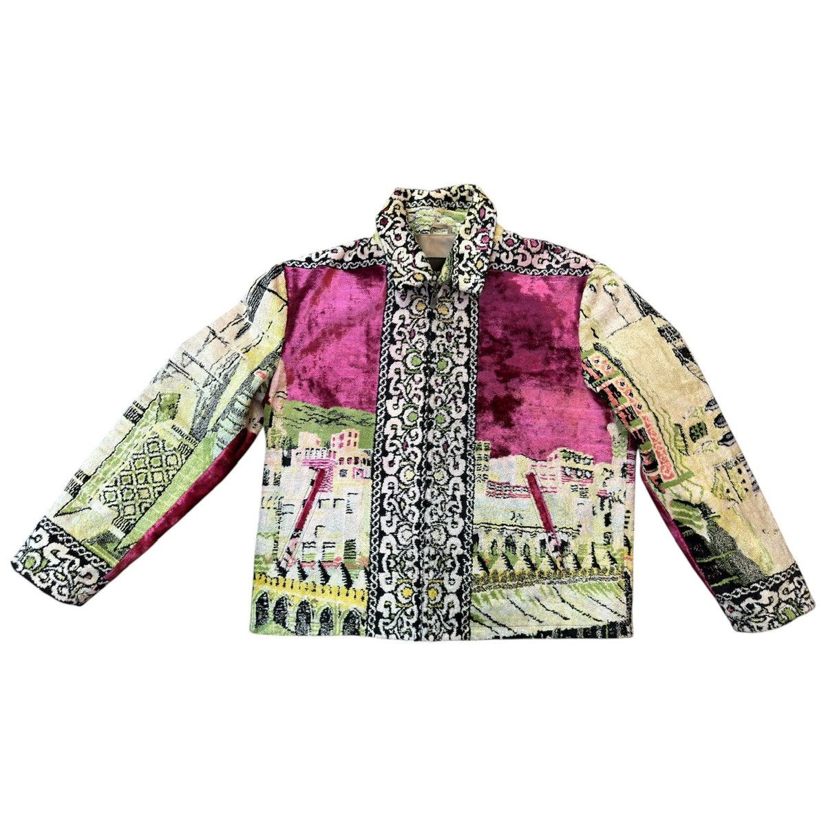 Other DOM’NIQUE “Velvet Skyline” Turkish Textile Work Jacket: Size US XL / EU 56 / 4 - 1 Thumbnail