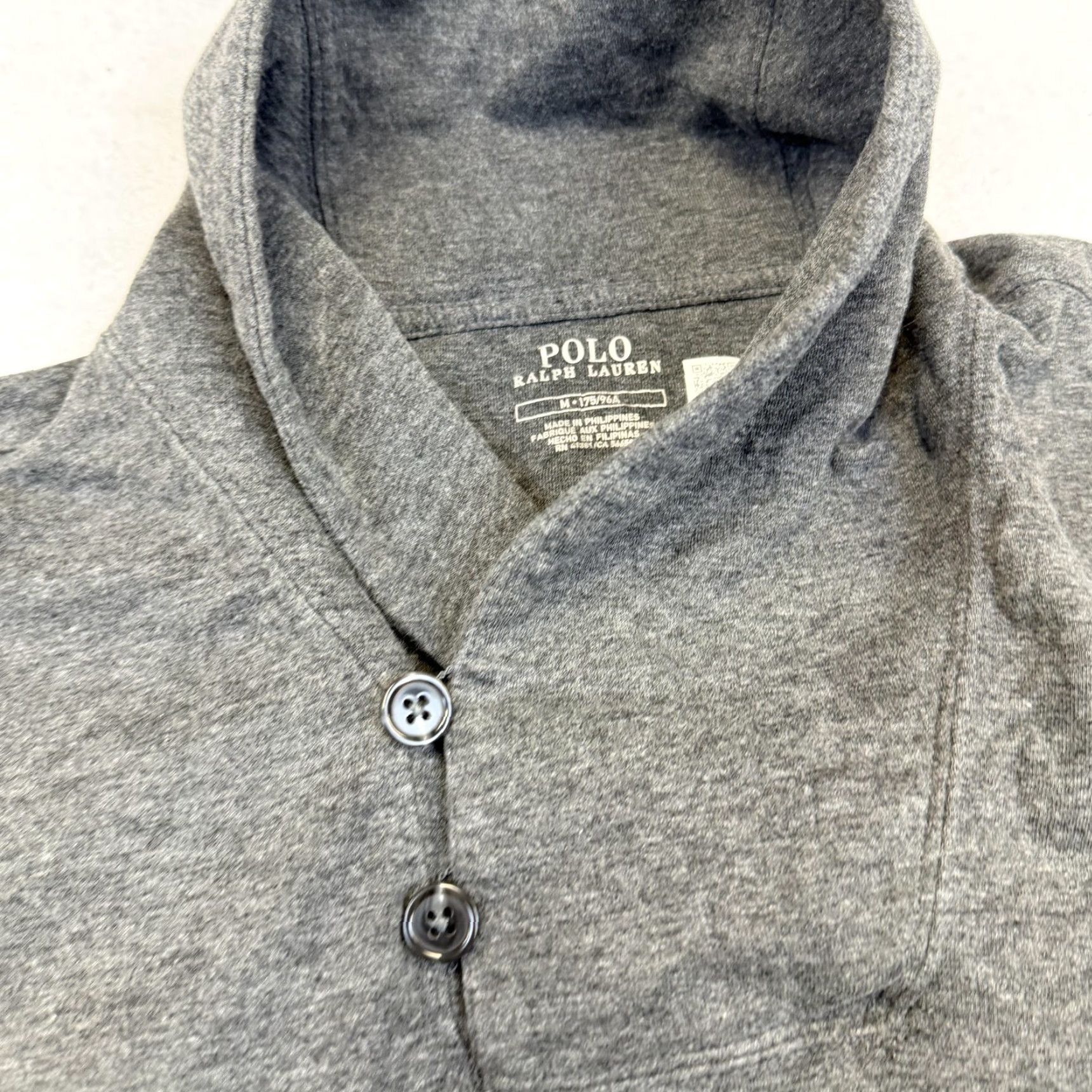 Polo Ralph Lauren Polo Ralph Lauren Sweatshirt Mens Medium Gray Button Shawl Collar Pony Logo Shirt Mens Size US M / EU 48-50 / 2 - 4 Thumbnail