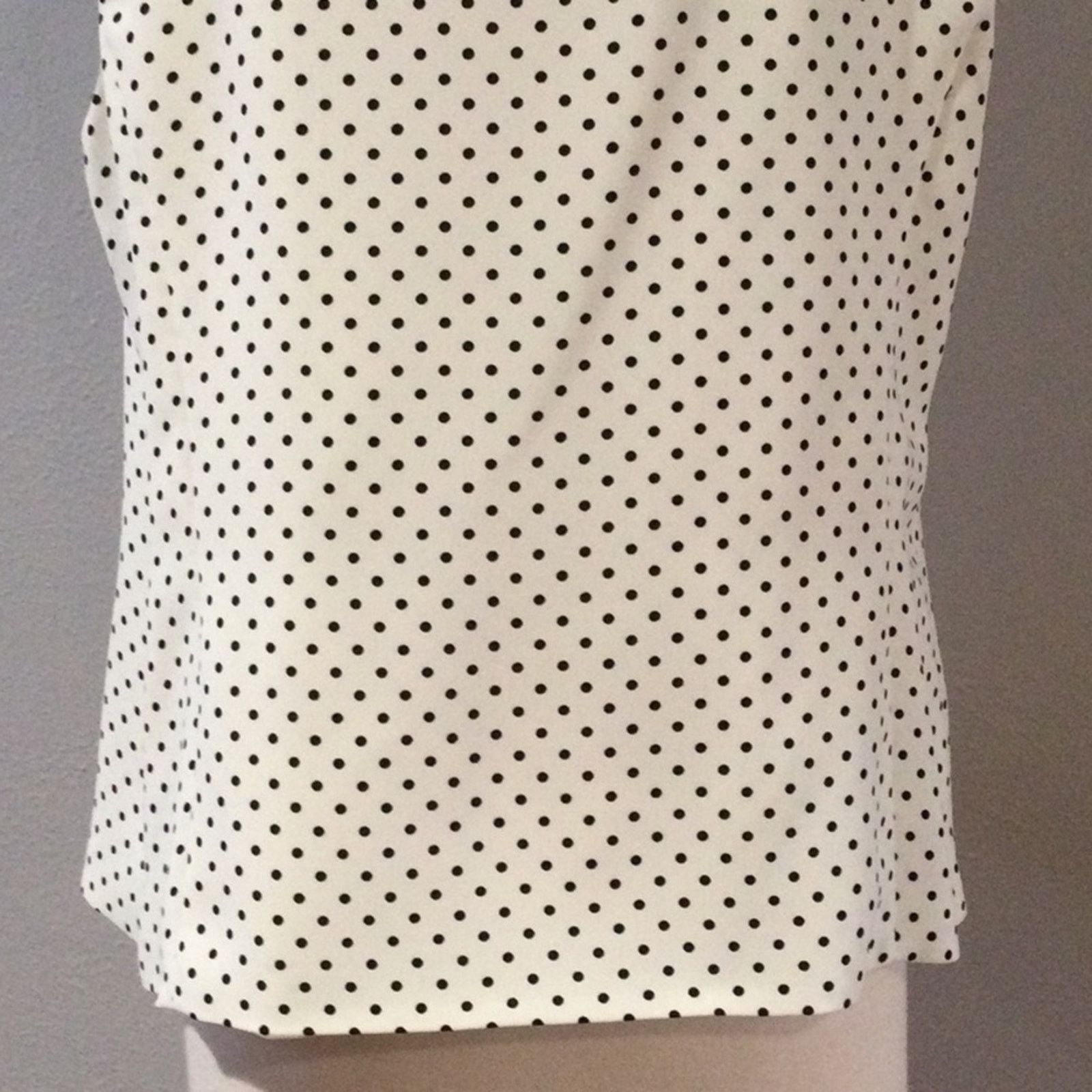 Other Jones Studio Separates White w/Black Polka-dots Top 16W NWT Size XXL / US 16-18 / IT 52-54 - 9 Thumbnail