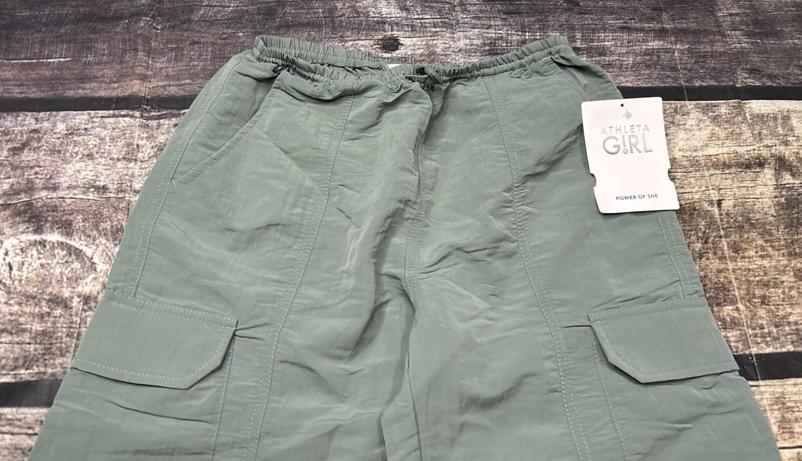 Other Athleta Girl Pants Girls Small 7 Woven Wide Leg Cargo Nylon Size ONE SIZE - 4 Thumbnail