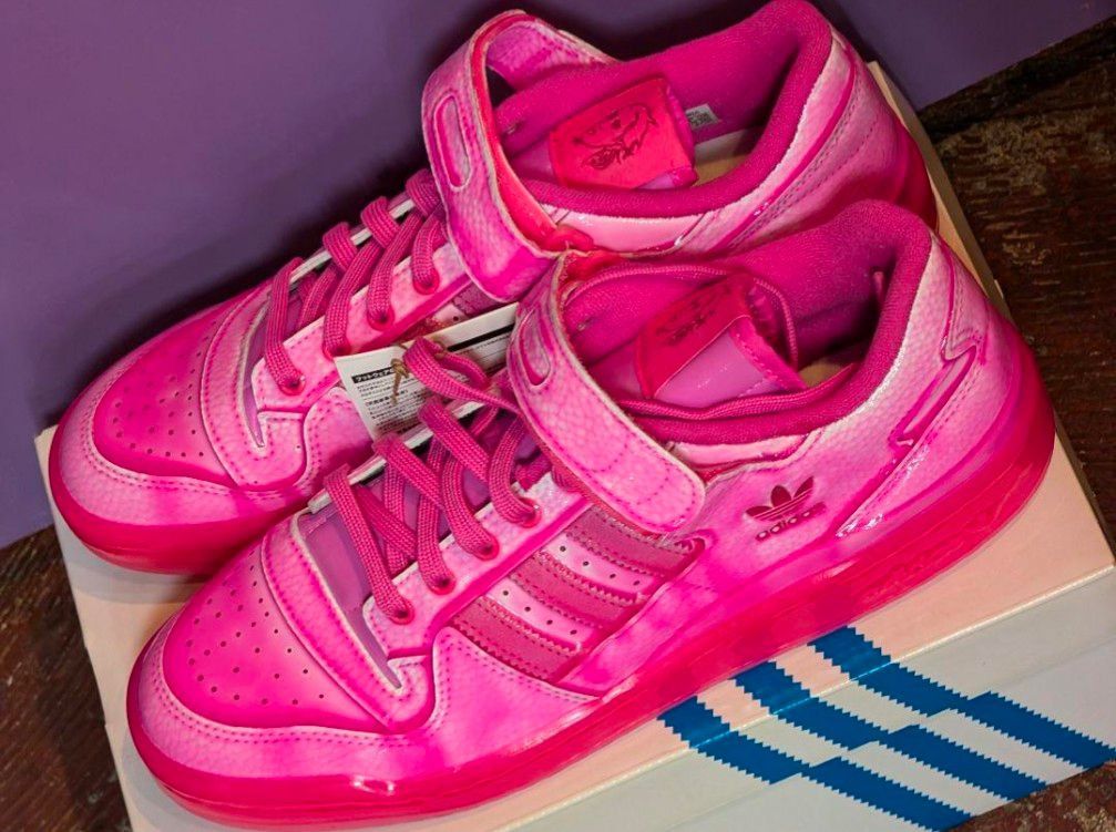 Adidas × Jeremy Scott ADIDAS x JEREMY SCOTT Low Top Sneakers Pink US 9.5 Size US 9.5 / EU 42-43 - 6 Thumbnail