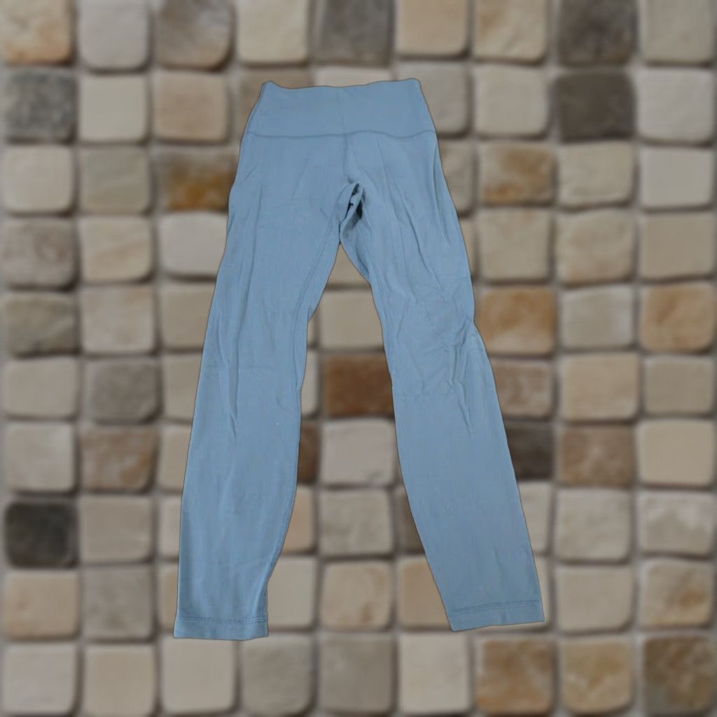 Lululemon Lululemon Leggings Womens 4 Align II Blue Cropped Yoga 25" Activewear Athletic Size 4 Womens Size 27" / US 4 / IT 40 - 1 Thumbnail
