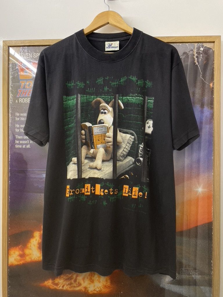 Vintage 1989 Vintage BBC Aardman Gromit Gets Life Promo T Shirt Size US L / EU 52-54 / 3 - 1 Thumbnail