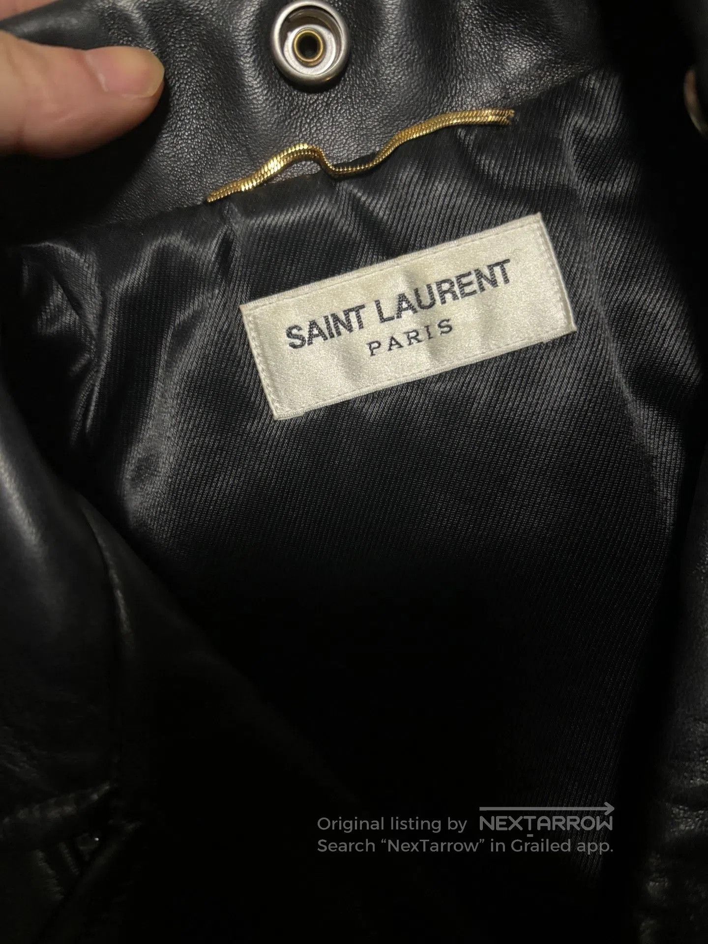 Saint Laurent Paris Saint Laurent L01 Leather Jacket. Size XXS / US 00 / IT 34 - 3 Thumbnail