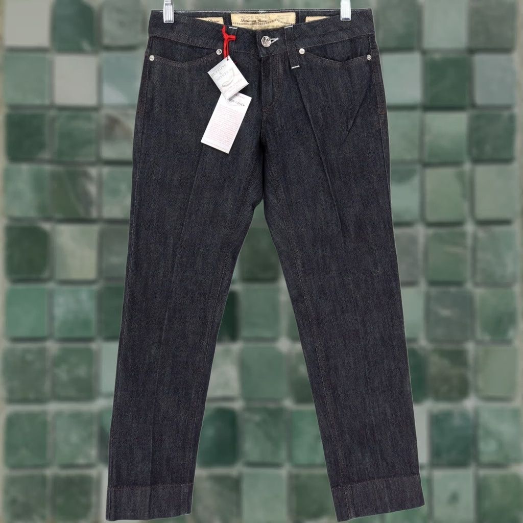 Jacob Cohen Jacob Cohen Tailored Jeans Size 27 Dark Wash Blue Denim Ladies Slim Low Rise Straight 26in Inseam Button Logo Pockets Luxury Rare Find Size 27" / US 4 / IT 40 - 1 Thumbnail