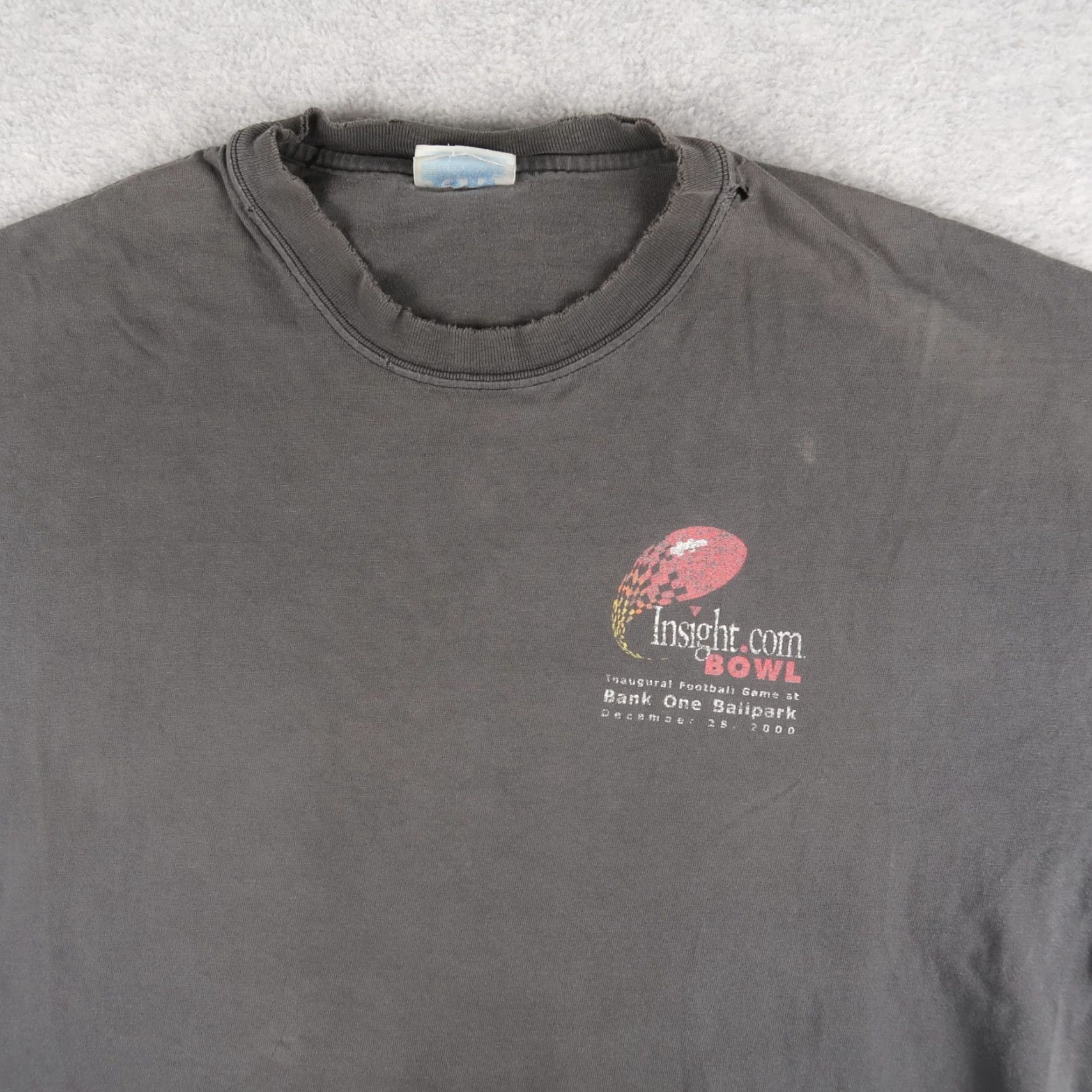 Hanes VINTAGE Hanes T-Shirt XL Black Football Y2K College Graphic Print Crew Neck Short Sleeve Mens XL (Adult) Size US XL / EU 56 / 4 - 3 Thumbnail