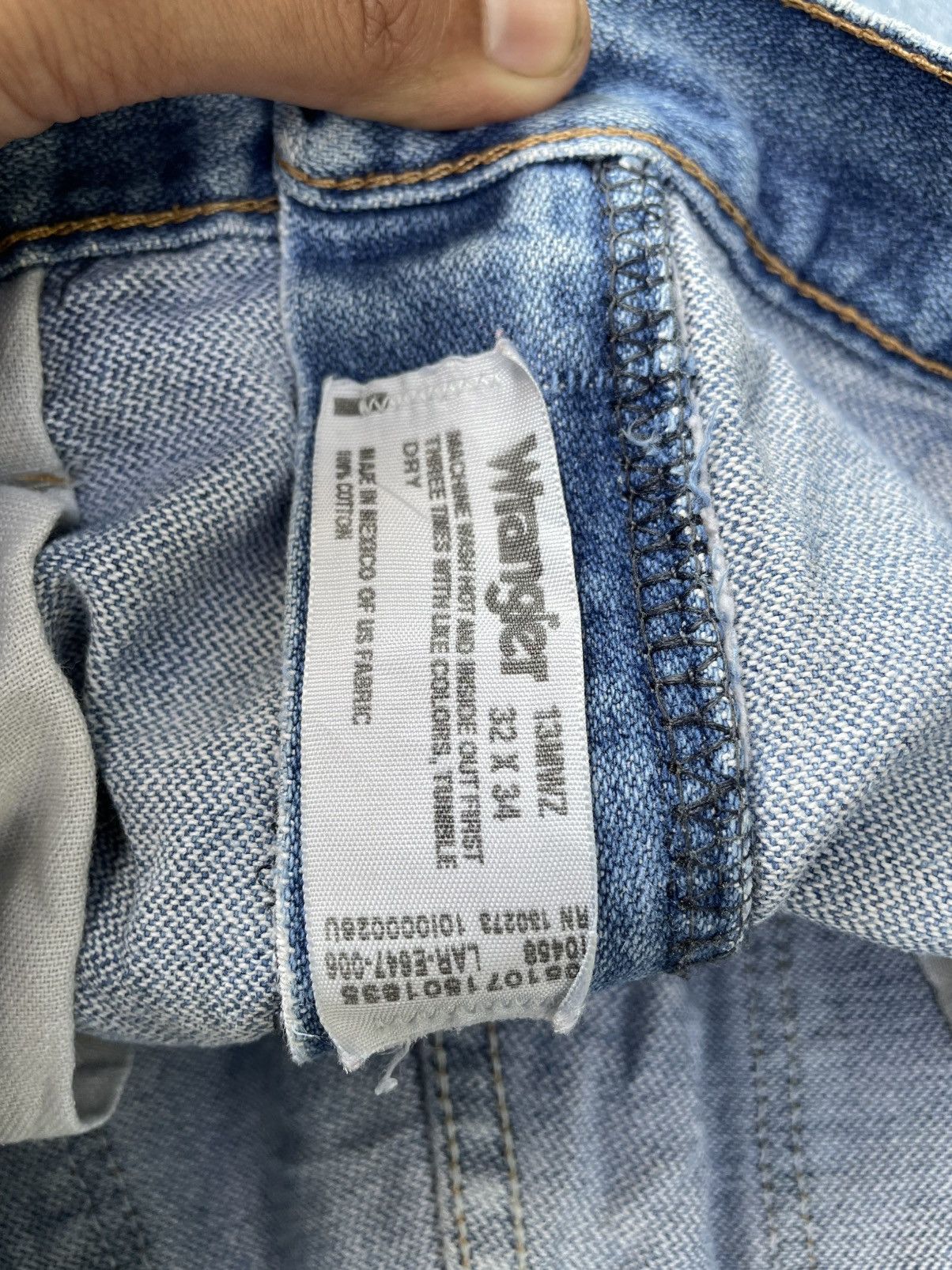 Japanese Brand × Vintage Y2K Wragler Distressed Denim – Rare Size Vintage Size US 32 / EU 48 - 11 Thumbnail