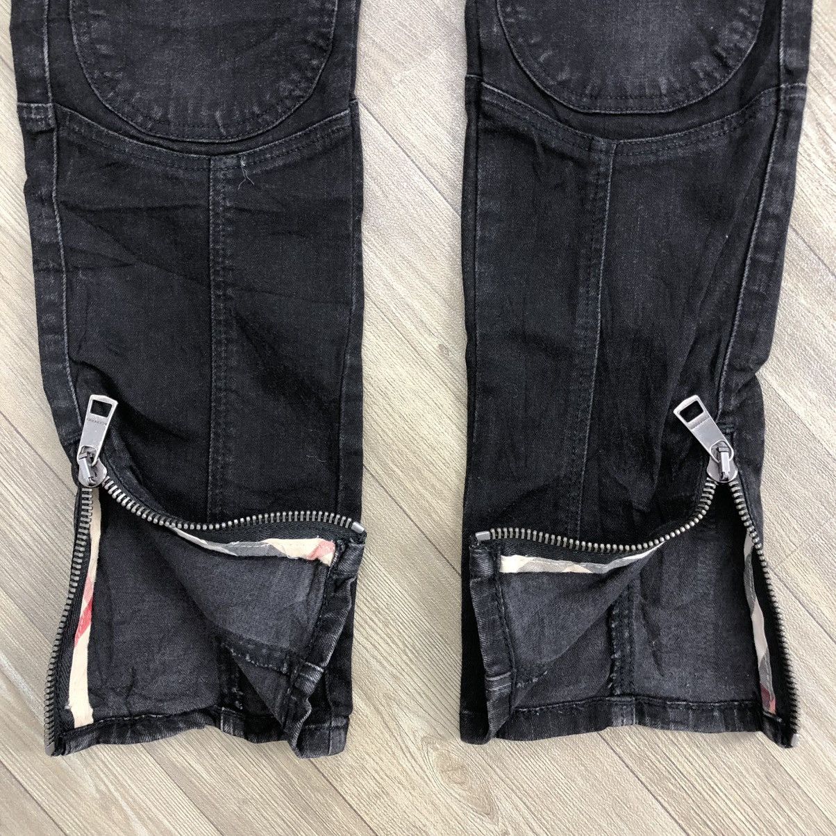 Burberry × Designer × Vintage 2000s Burberry Brit Cargo Bondage Bikers Jeans Skinny Size US 32 / EU 48 - 7 Thumbnail
