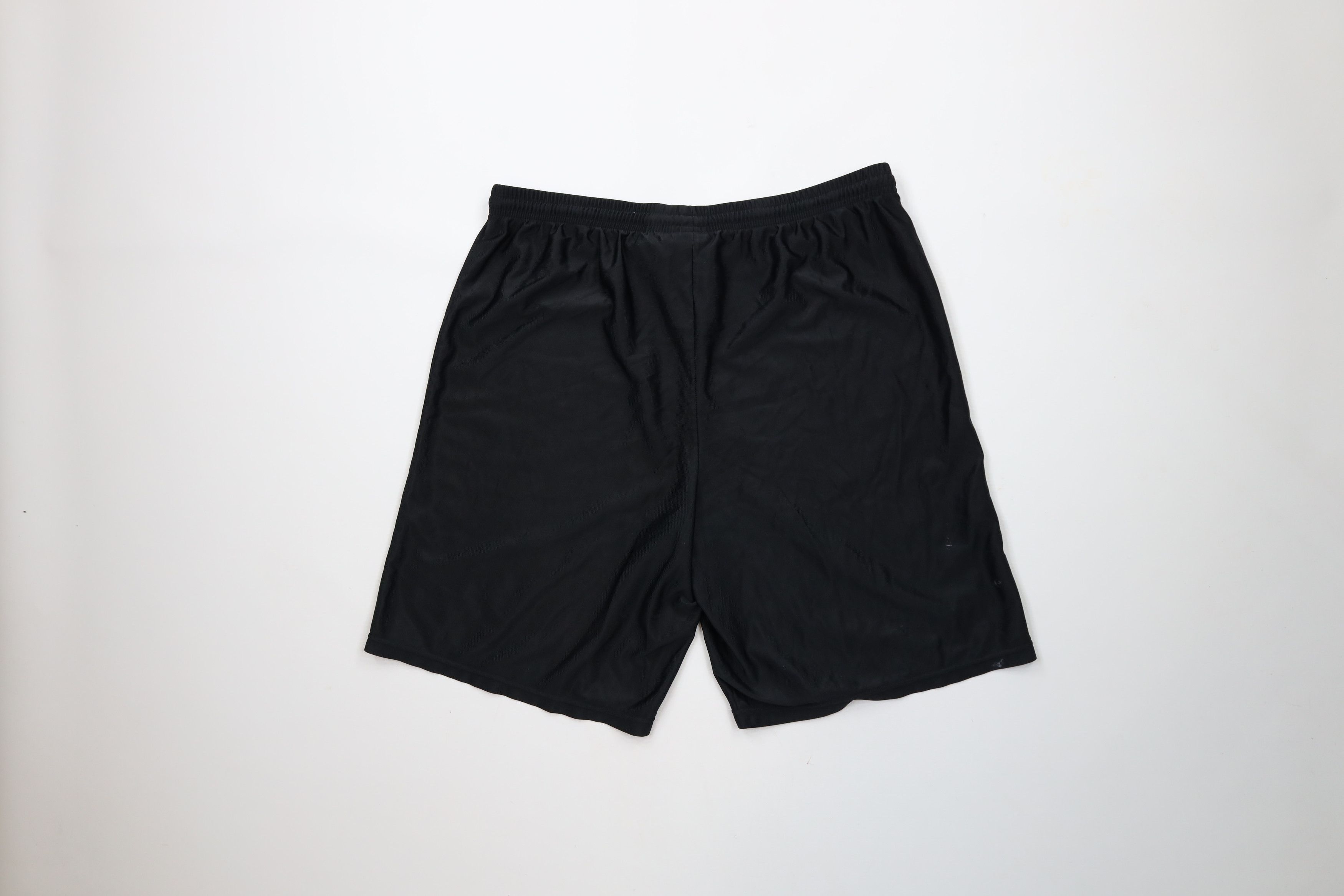 Nike × Vintage Vintage 90s Nike Travis Scott Mini Swoosh Shorts Black USA Size US 34 / EU 50 - 9 Thumbnail