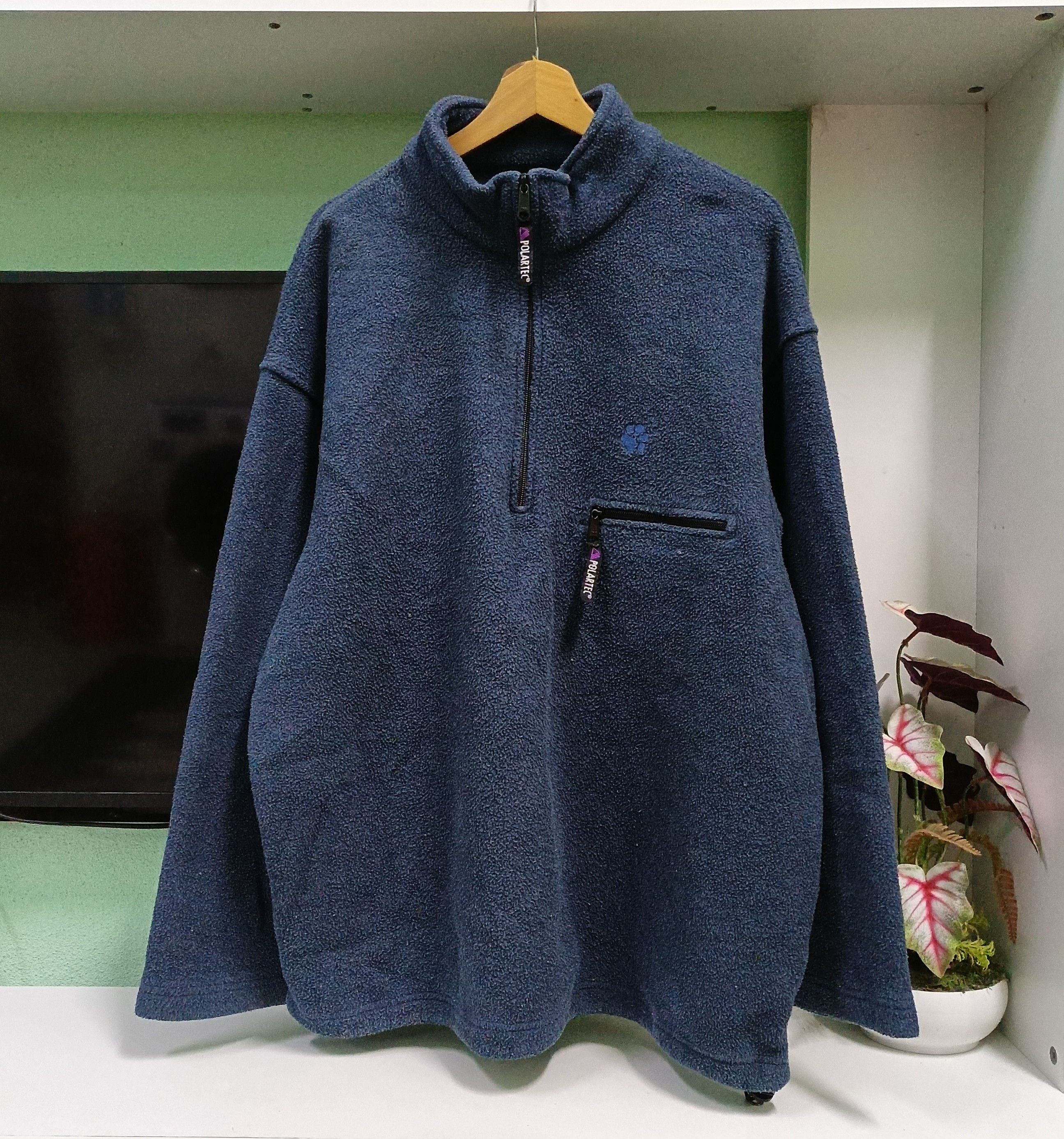 Jack Wolfskin Jack Wolfskin Polartec Fleece Sweaters Half Zip Size US XL / EU 56 / 4 - 2 Thumbnail