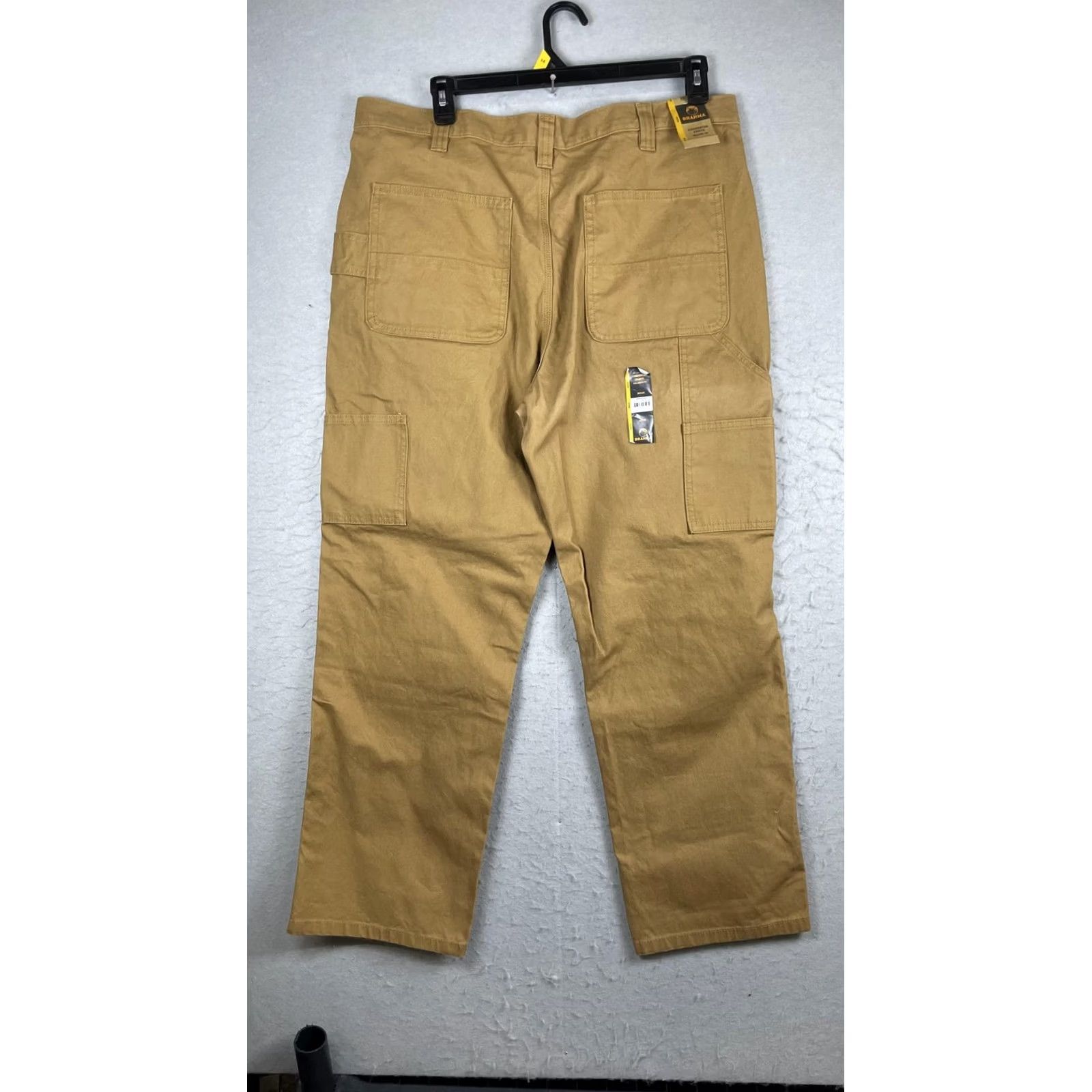 Vintage Brahma Carpenter Pants Mens 36x30 Brown Relaxed Fit Canvas Workwear Pockets Size US 36 / EU 52 - 7 Thumbnail