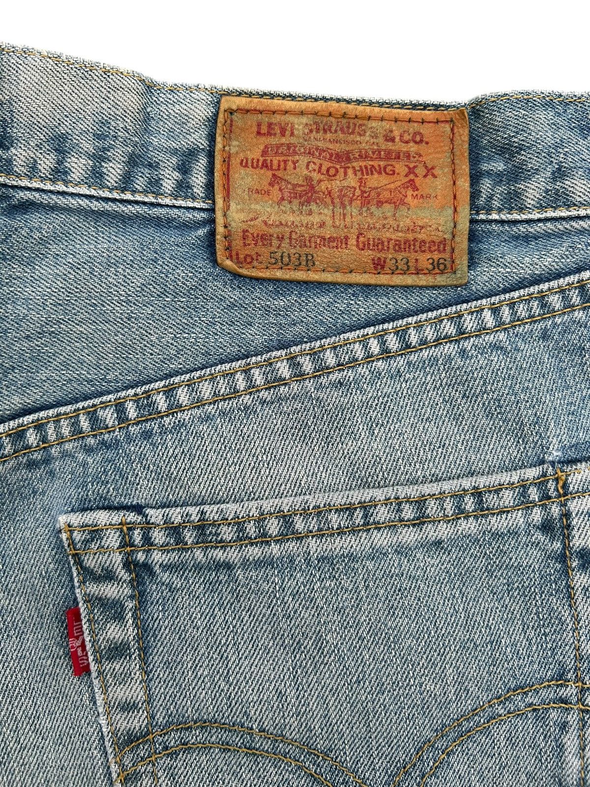 Kapital Vintage Levis Big E Selvedge Thrashed Denim Jeans Size US 32 / EU 48 - 10 Thumbnail