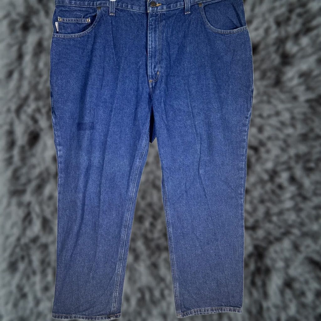 Carhartt Carhartt Jeans Mens 42x28 Relaxed Fit Denim Workwear Utility Pants 42x28 Denim Work Jeans Blue Denim Straight Leg Workwear Mens Jeans Size US 42 / EU 58 - 1 Thumbnail