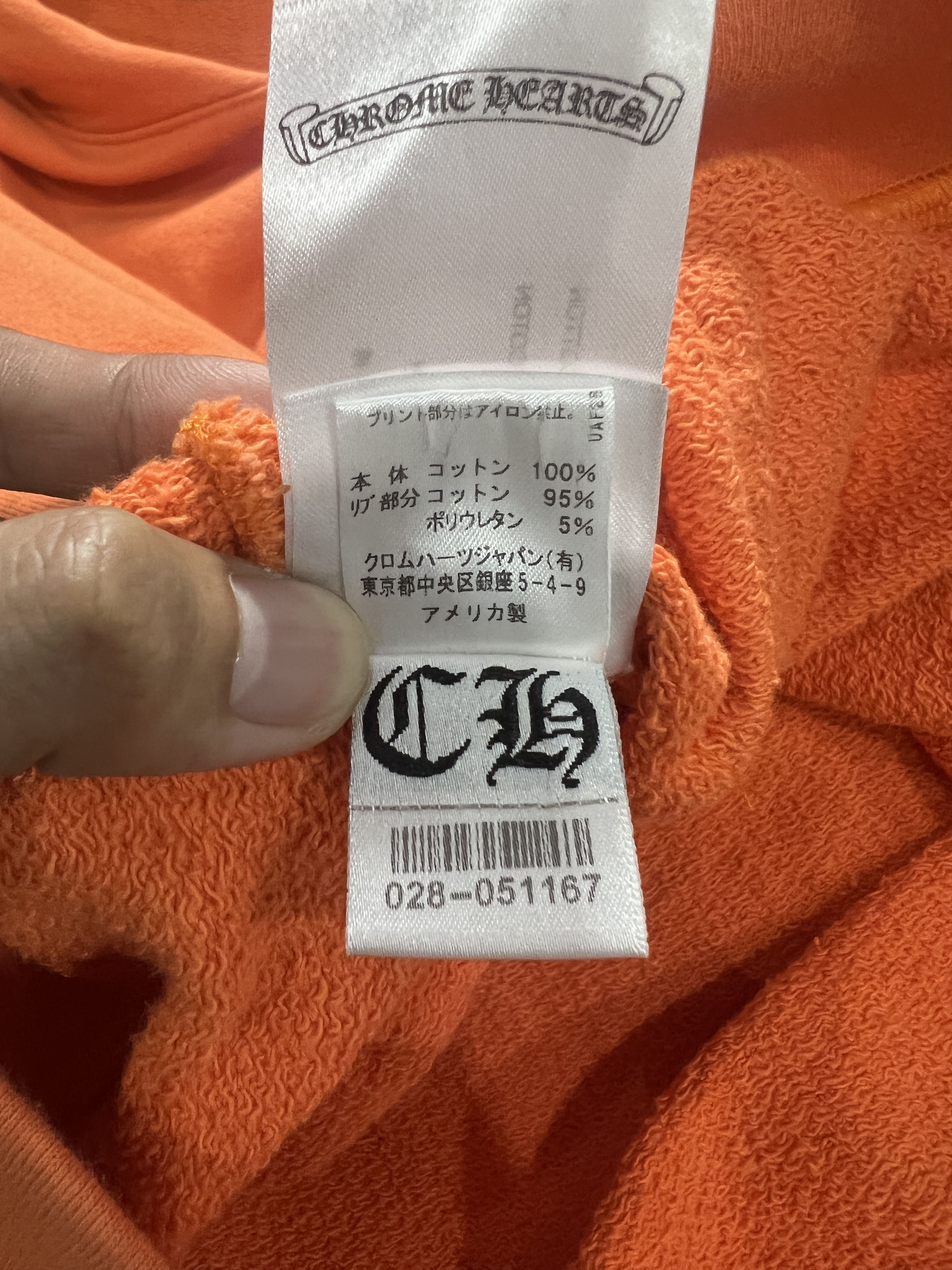 Chrome Hearts Chrome Hearts Dagger Crest Orange Hoodie USA Medium Size US M / EU 48-50 / 2 - 14 Thumbnail