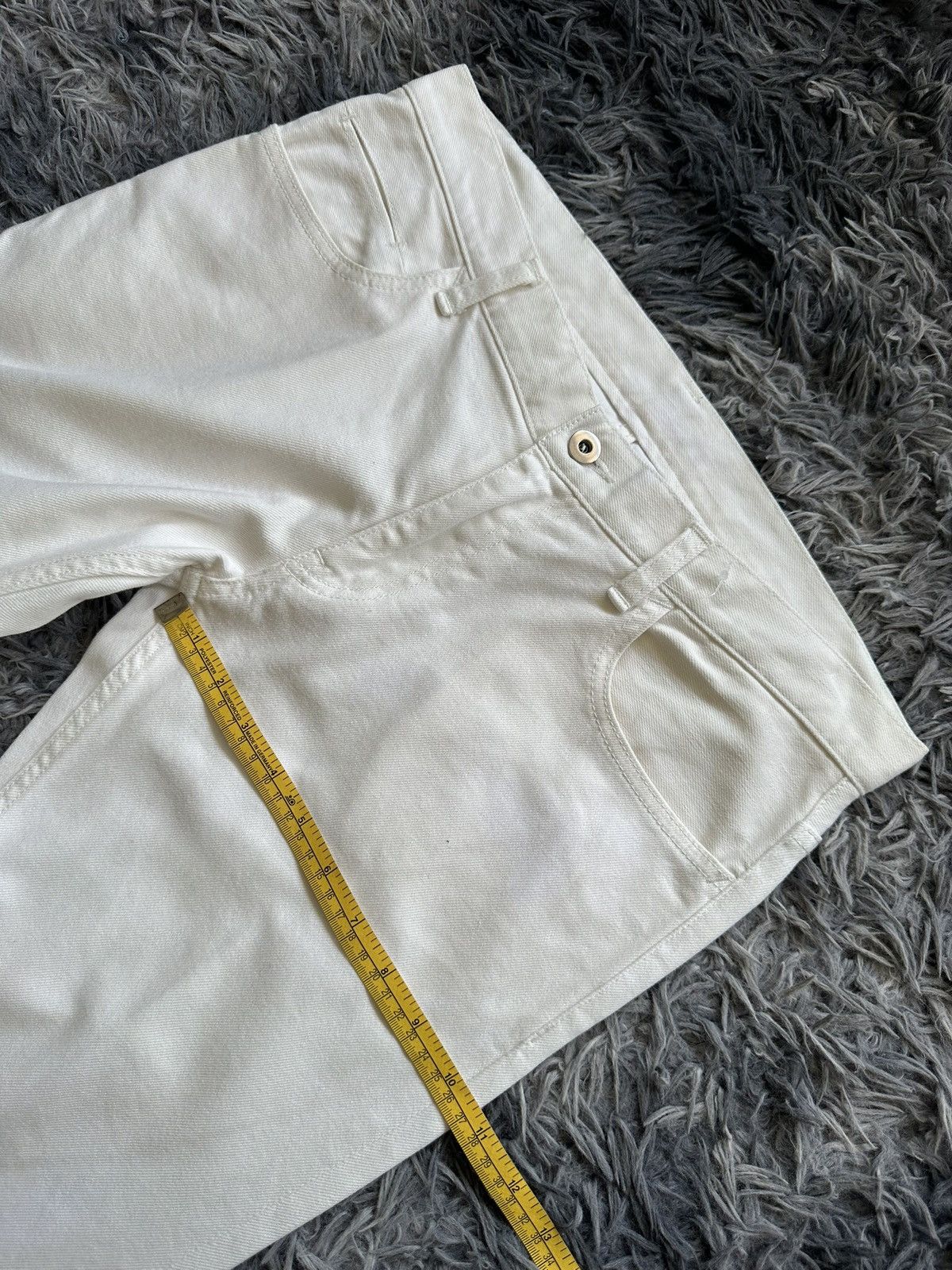 Uru 13FW URU - White denim jeans Size US 33 - 15 Thumbnail